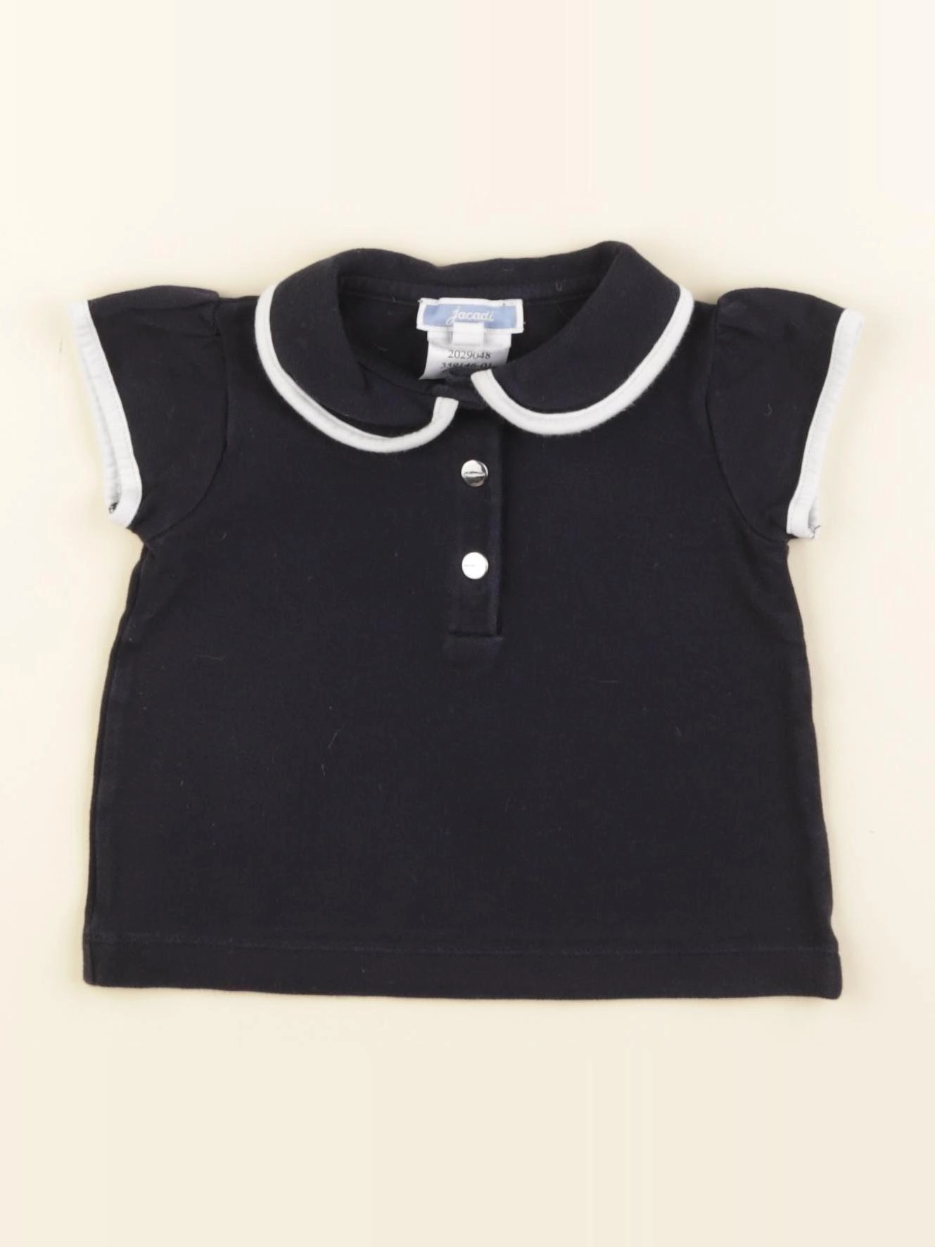 Jacadi - polo bleu - 12 mois