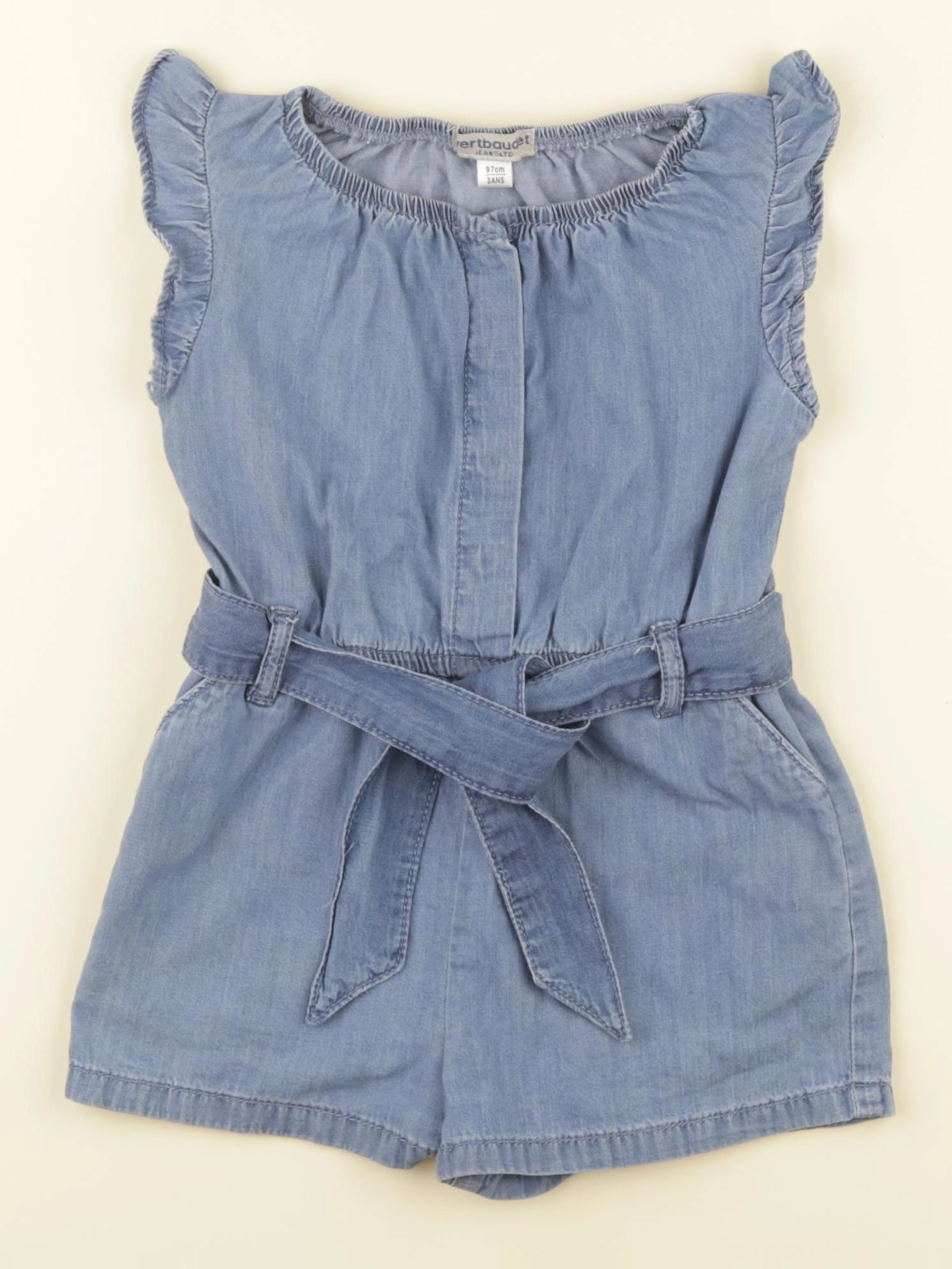 Vertbaudet - combinaison bleu - 3 ans