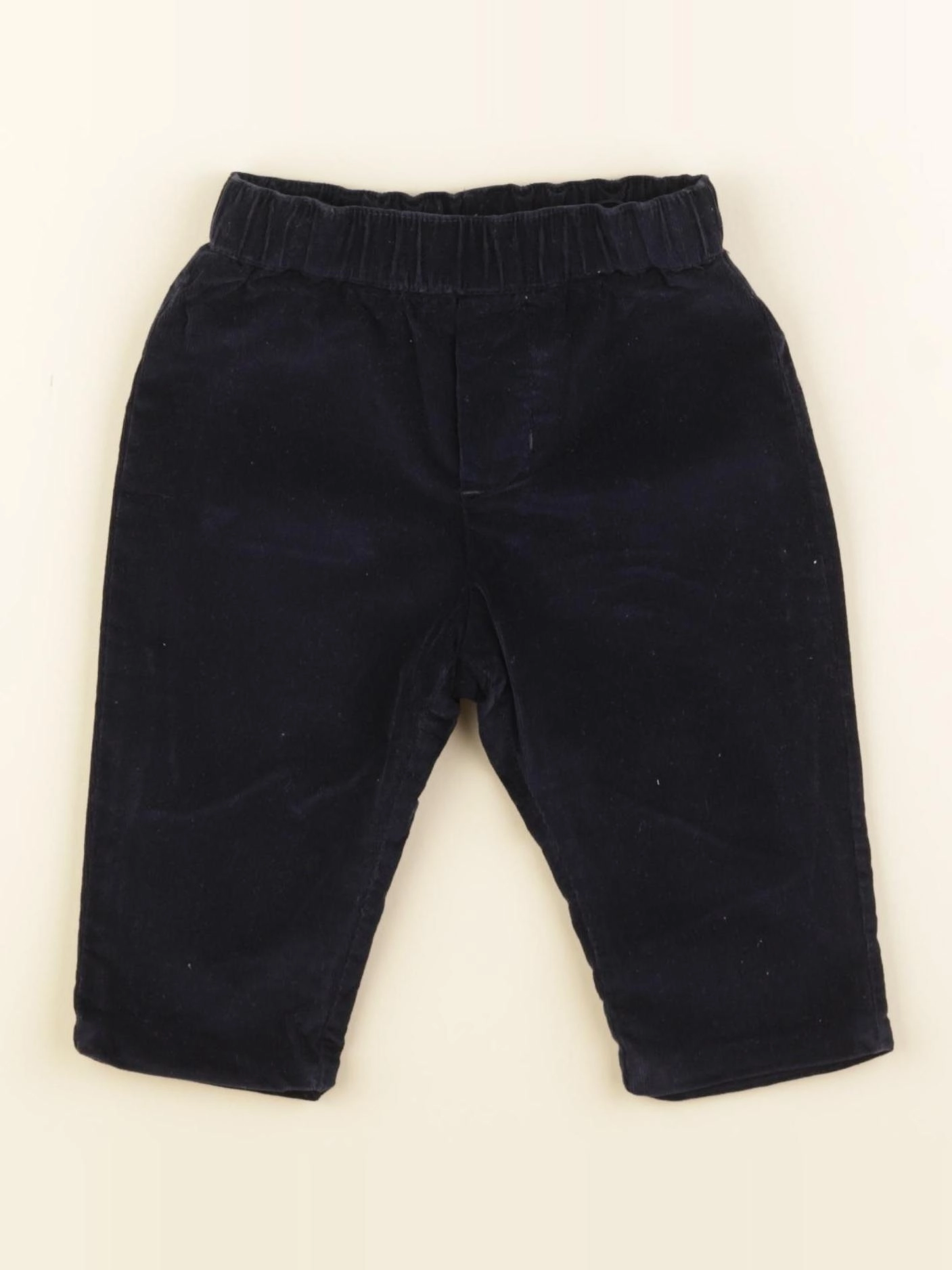 Jacadi - pantalon réversible, doublé bleu - 6 mois