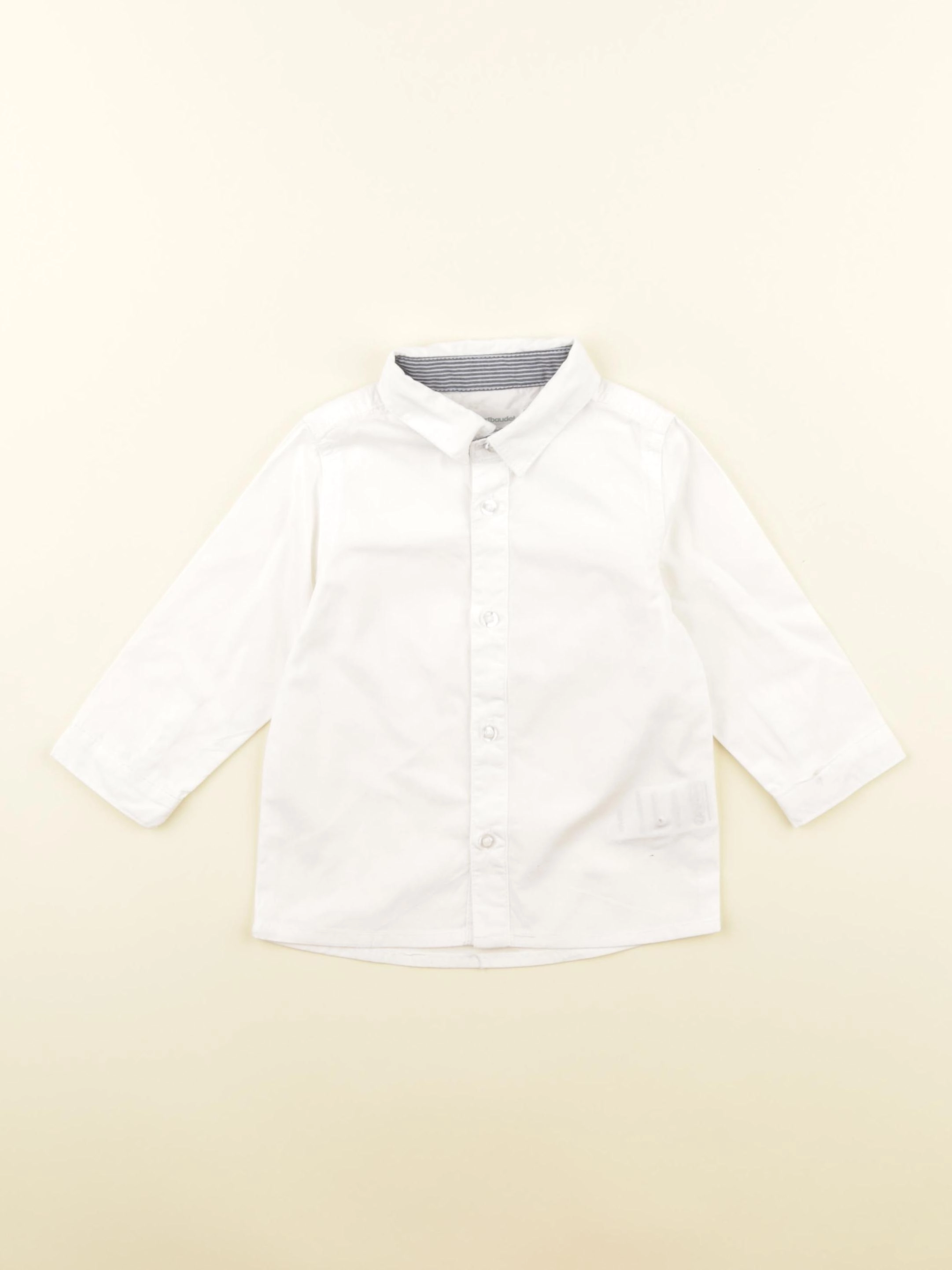 Vertbaudet - chemise blanc - 9 mois