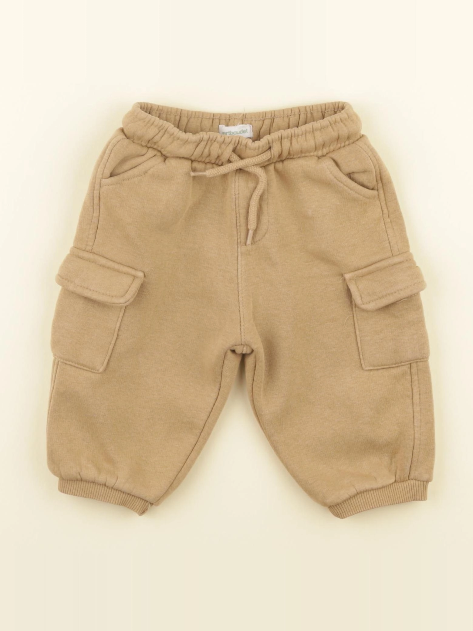 Vertbaudet - jogging beige - 6 mois