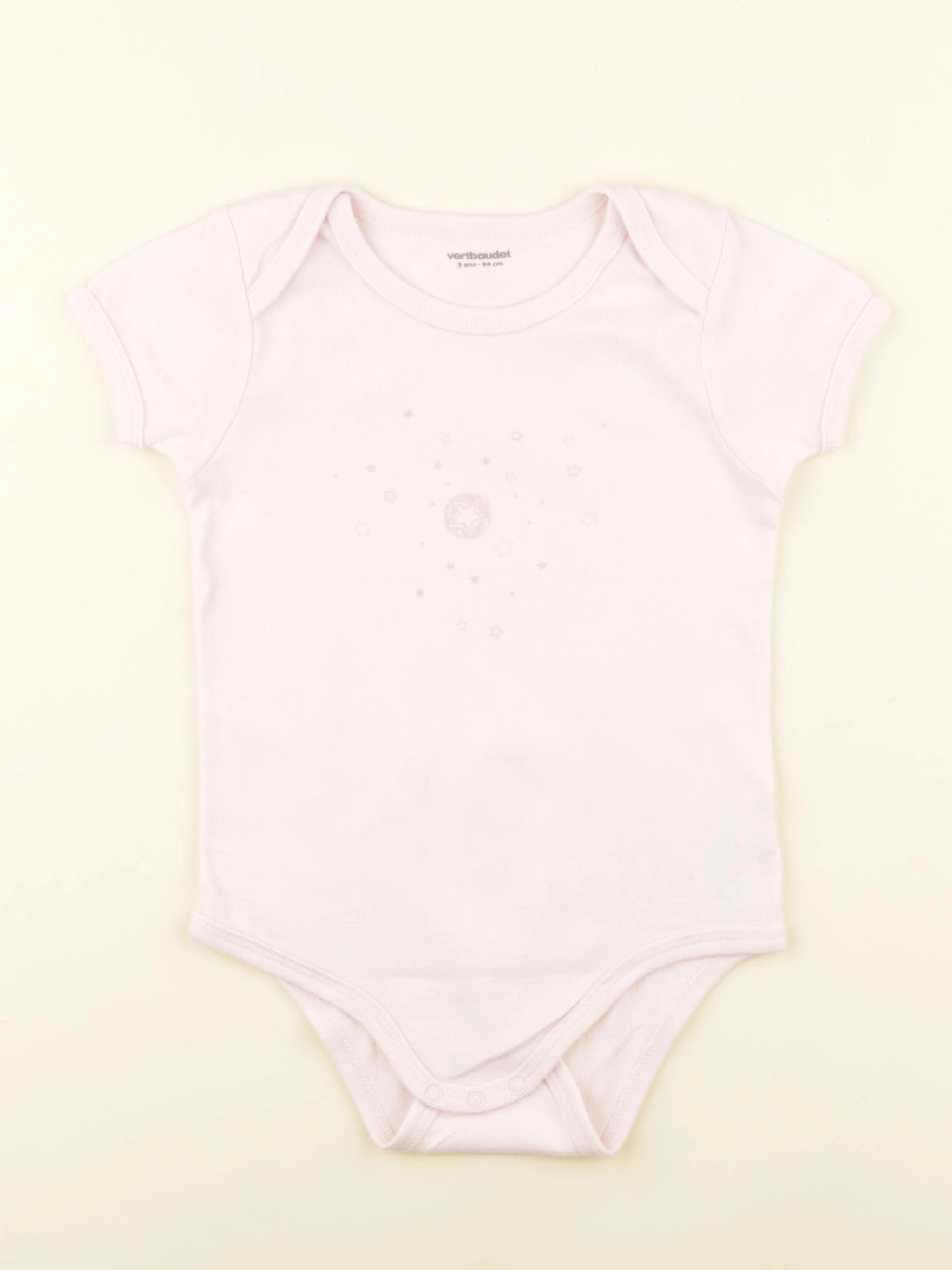 Vertbaudet - body rose - 3 ans