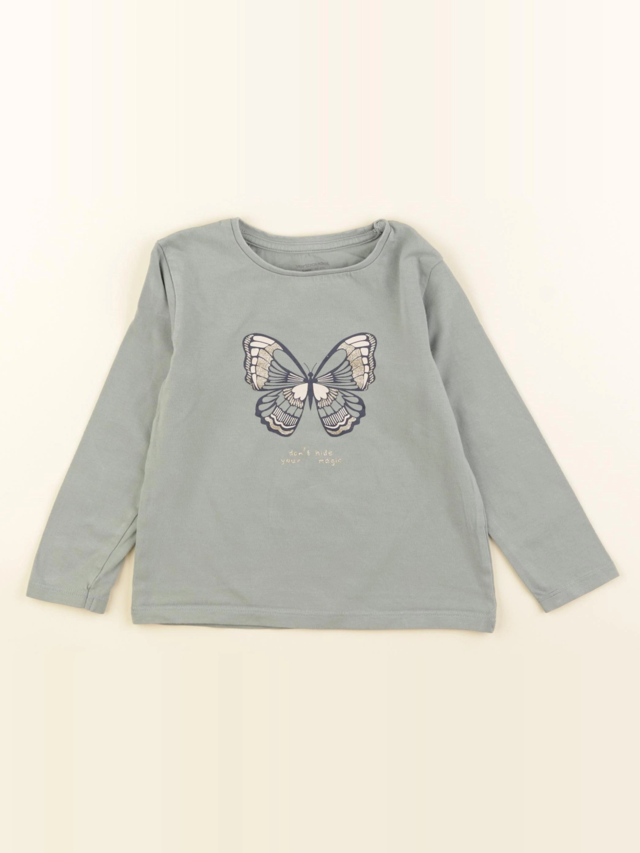 Vertbaudet - tee-shirt vert - 3 ans