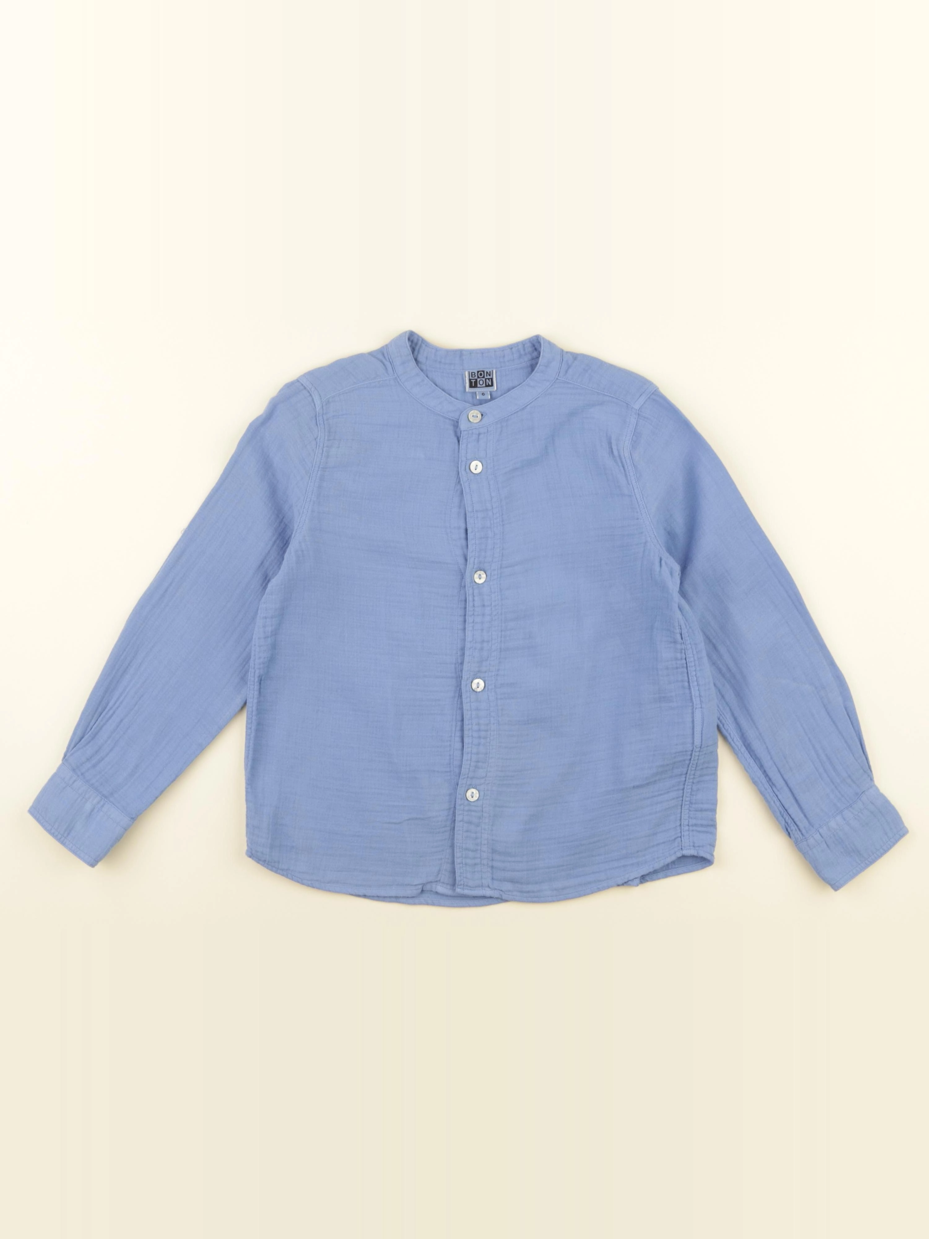 Bonton - chemise bleu - 6 ans
