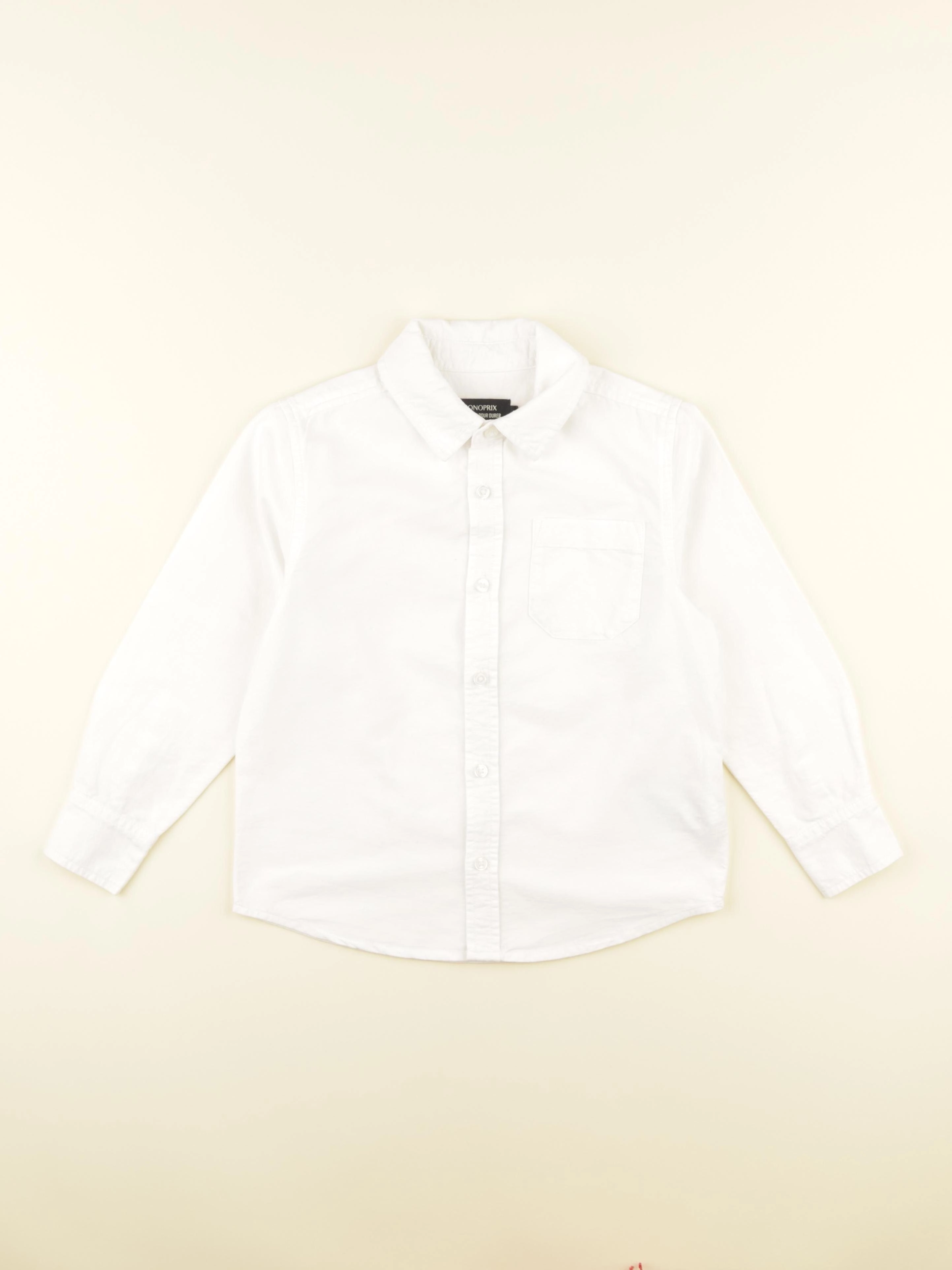 Monoprix - chemise blanc - 6 ans