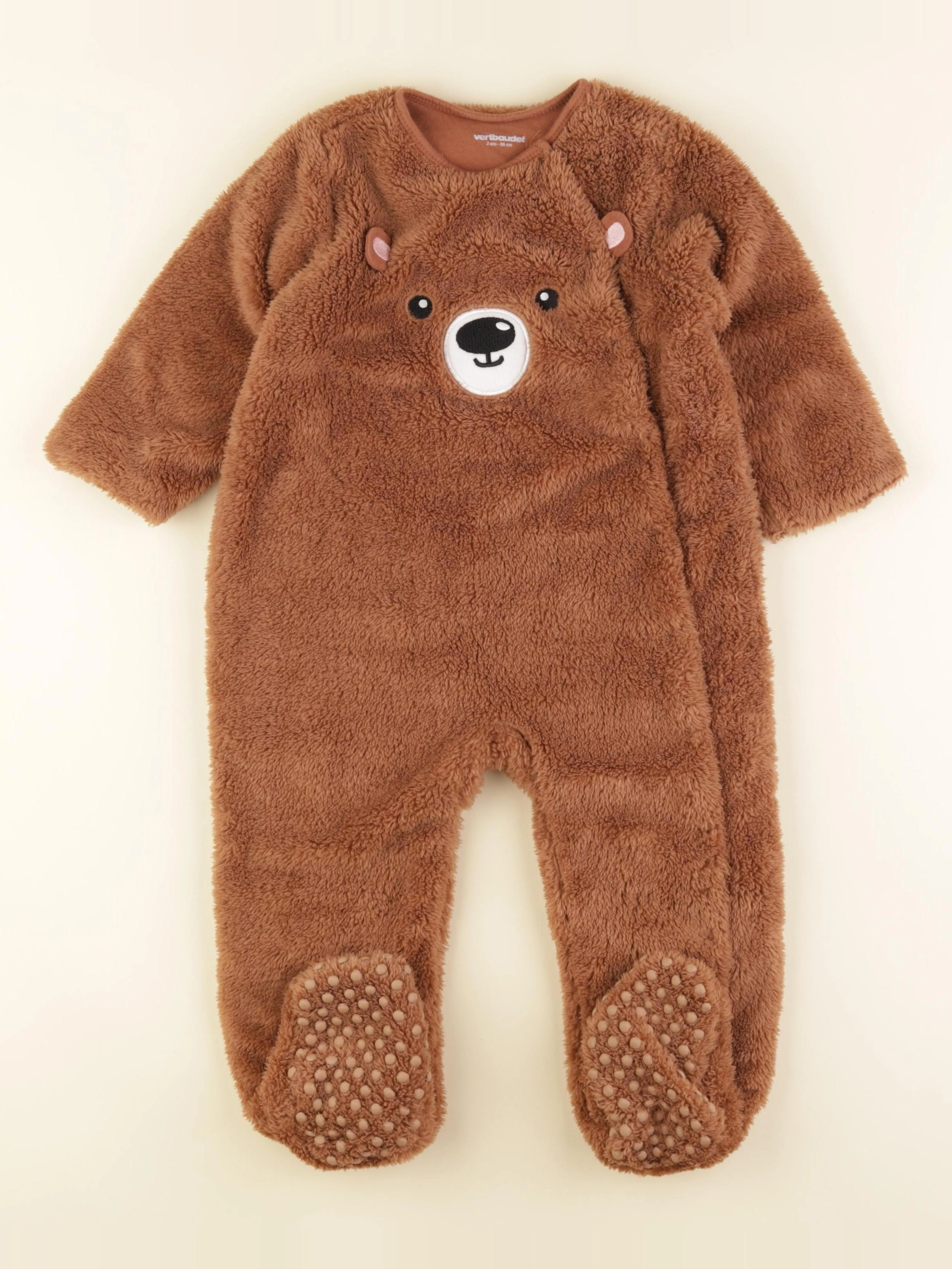 Vertbaudet - combi-pilote marron - 2 ans