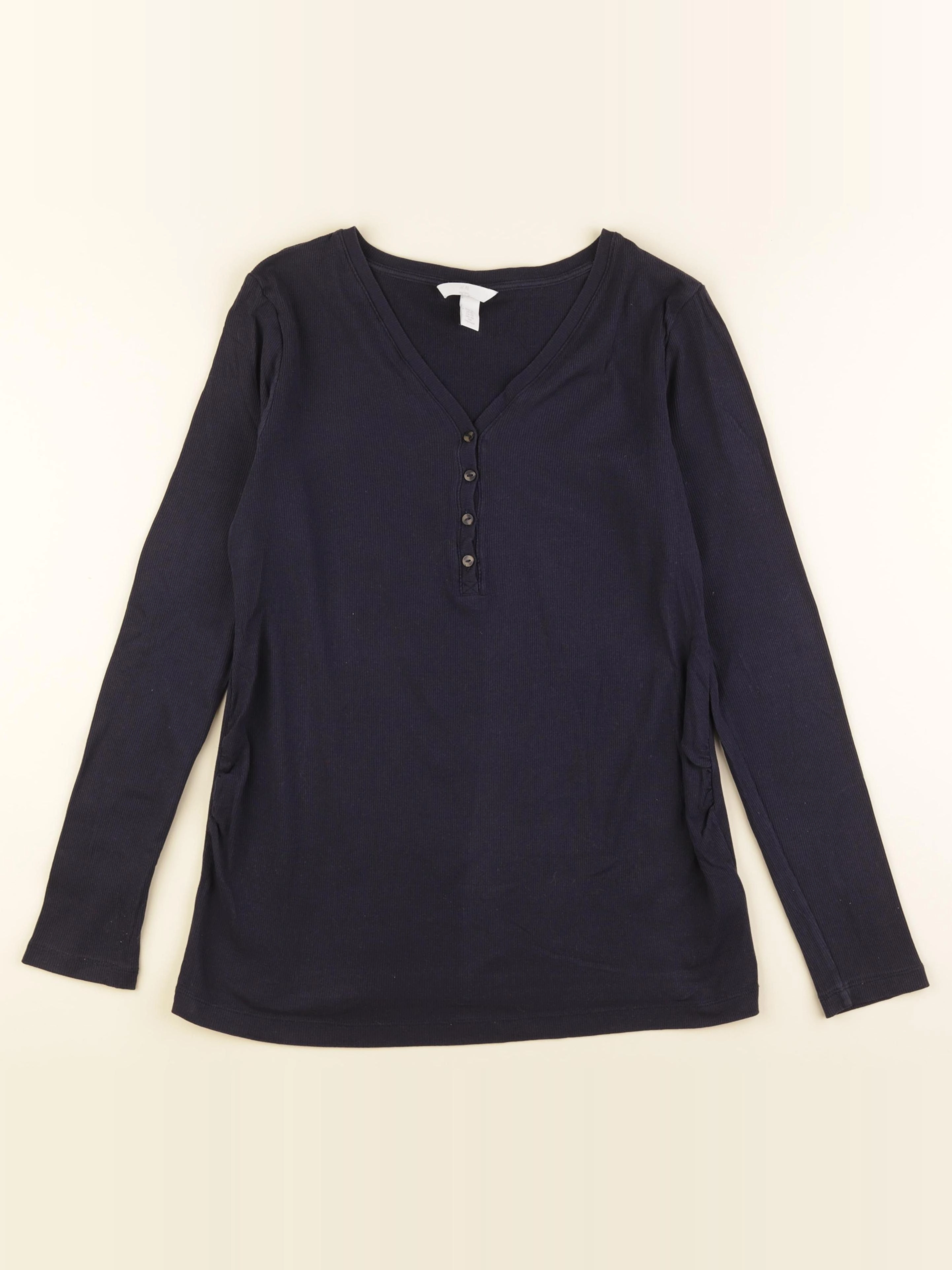 H&M - tee-shirt grossesse, allaitement bleu - xl