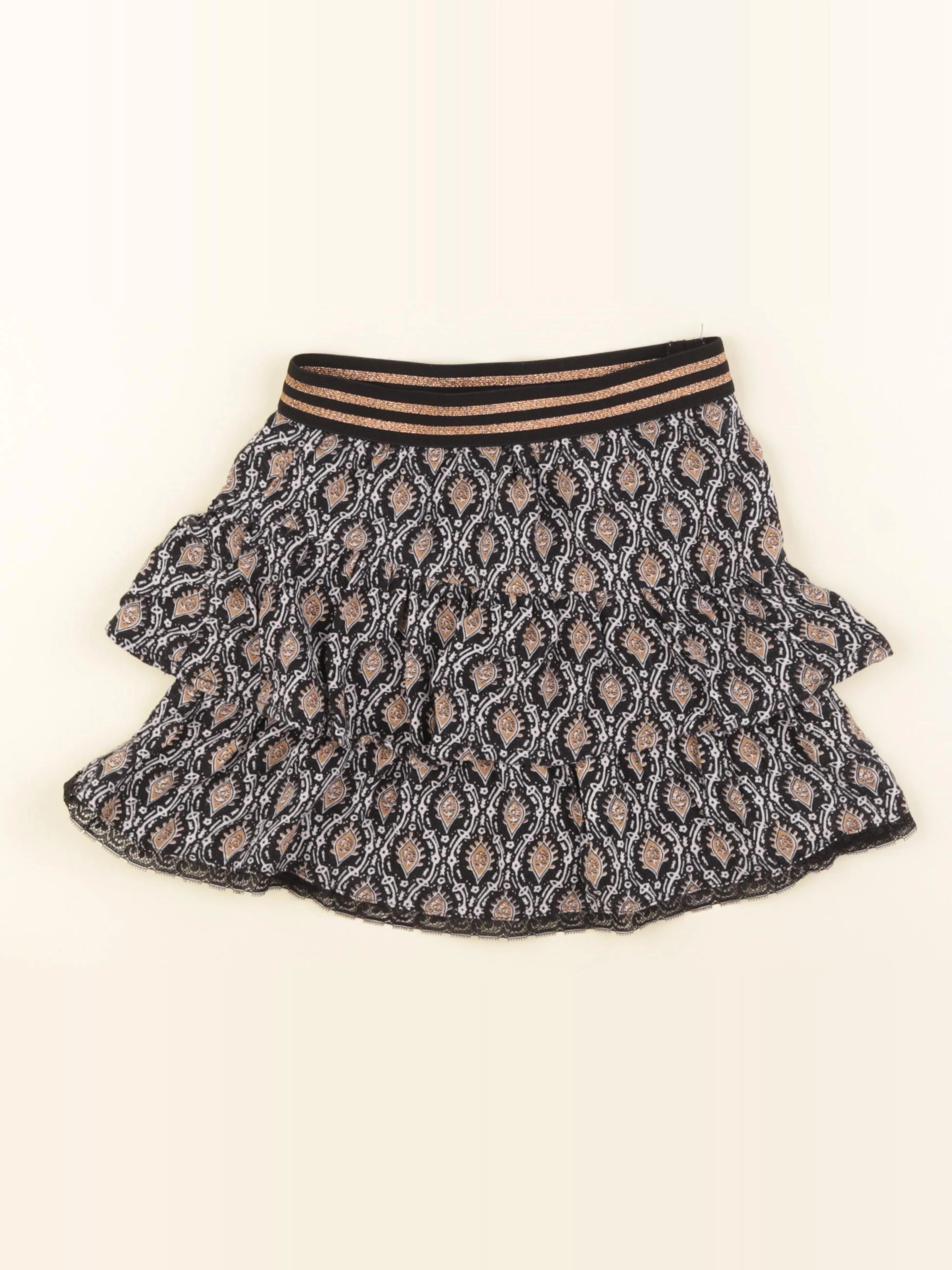 IKKS - jupe marron, noir - 6 ans