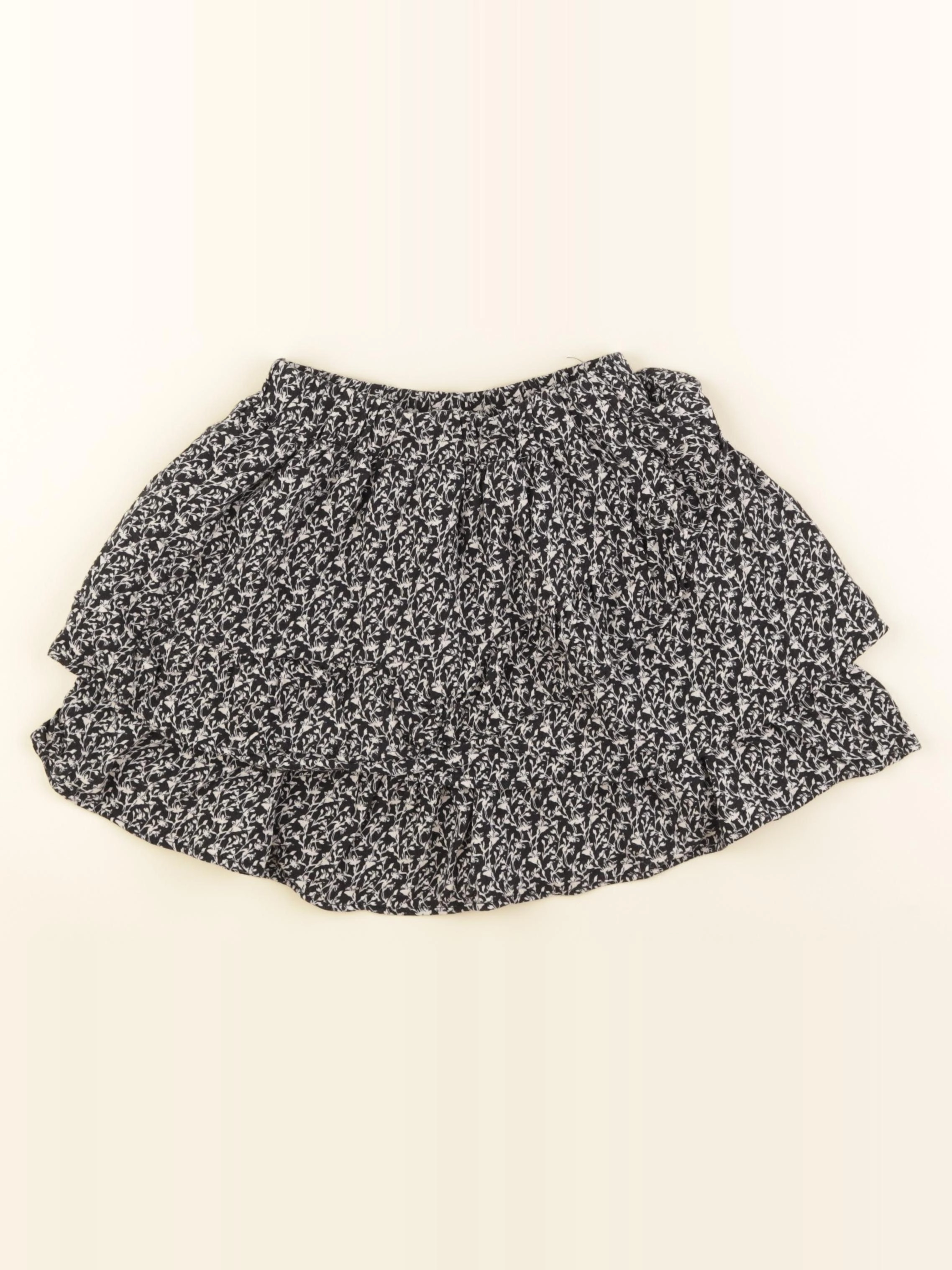 IKKS - jupe noir, beige - 6 ans