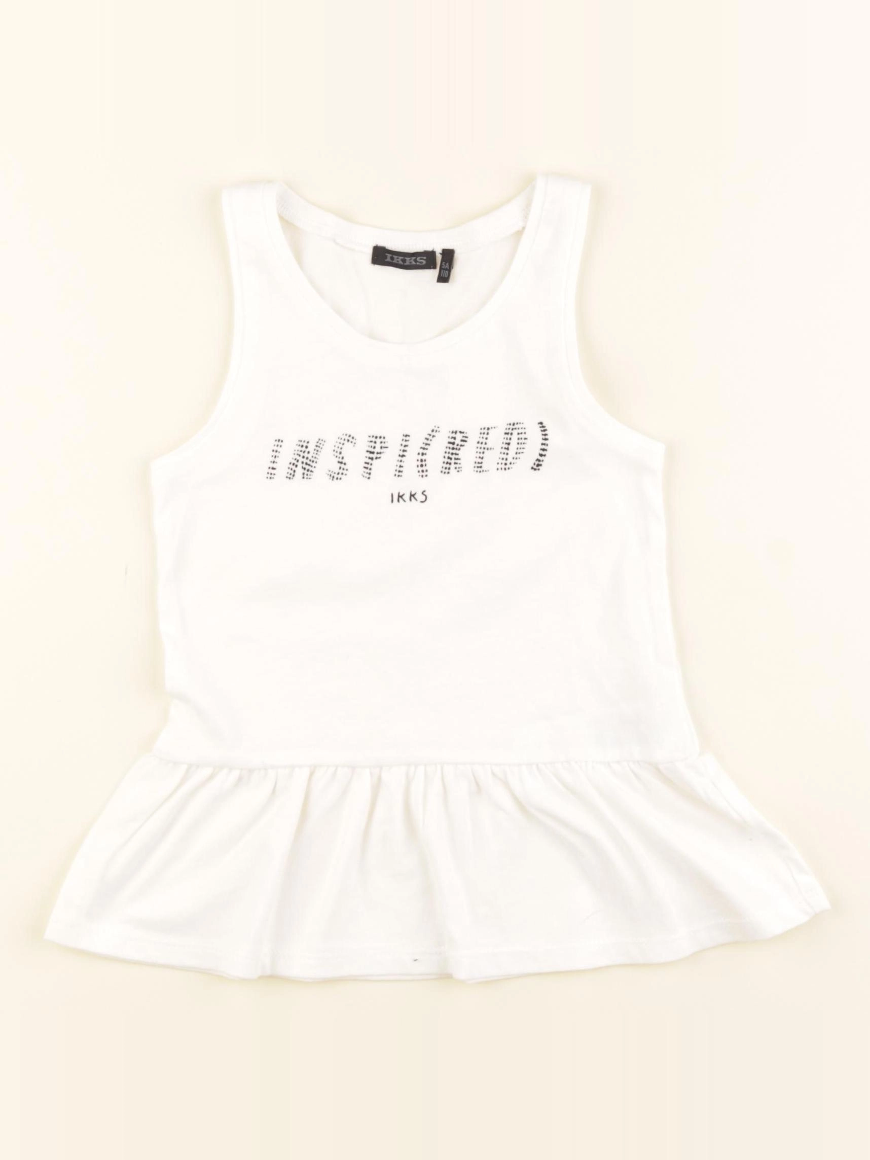 IKKS - débardeur blanc - 5 ans