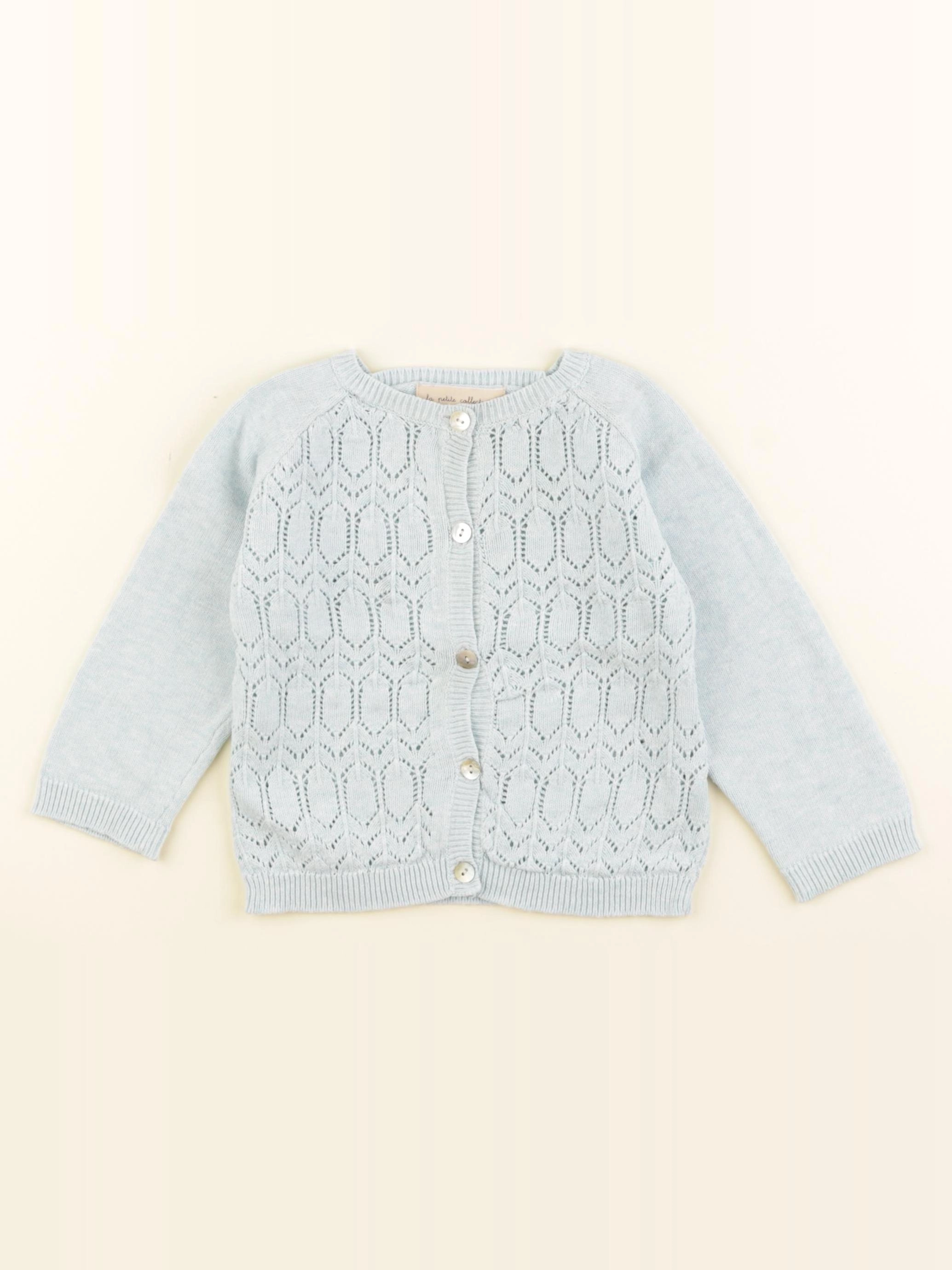La Petite Collection - gilet bleu - 18 mois