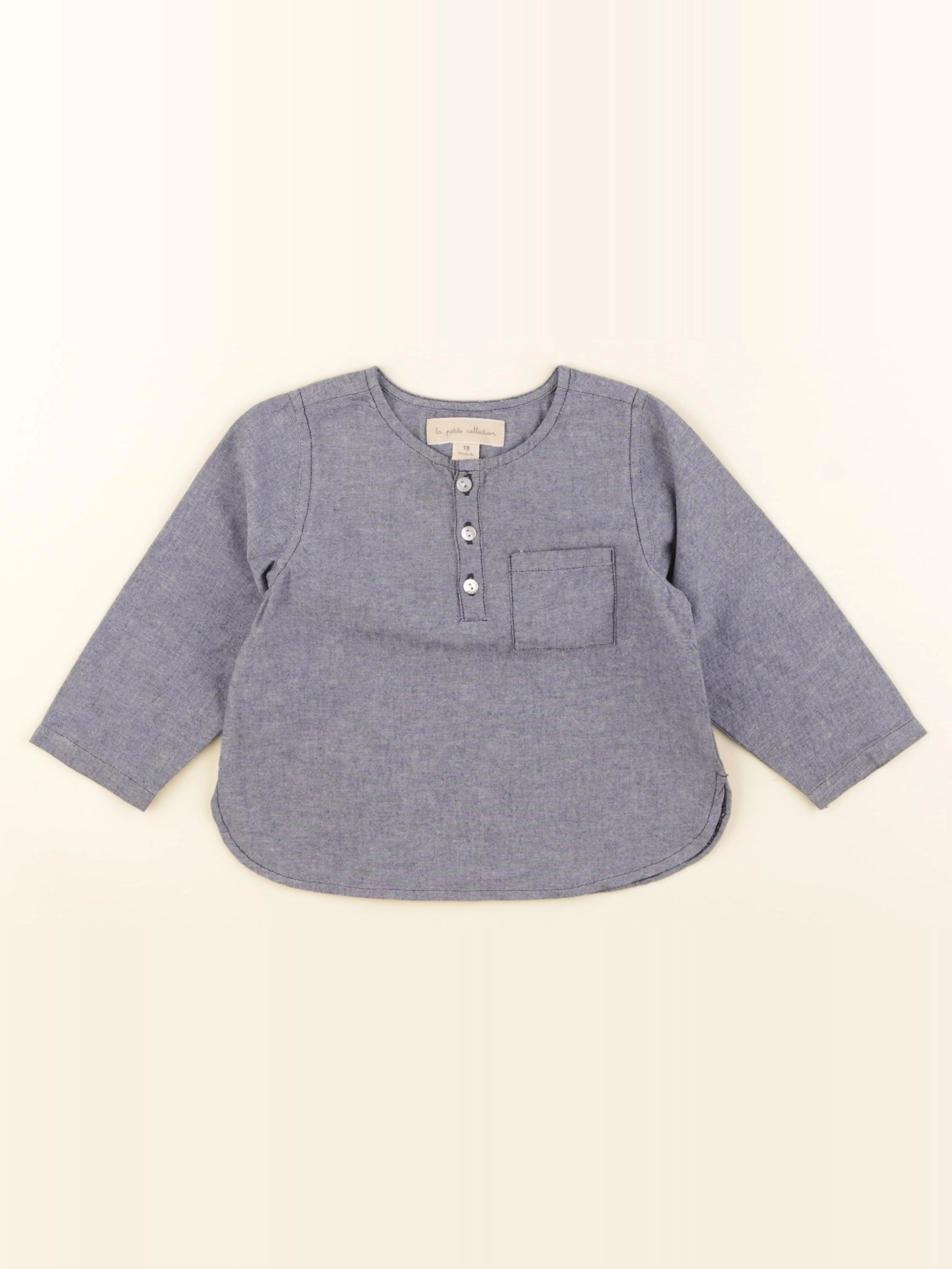 La Petite Collection - chemise bleu - 18 mois