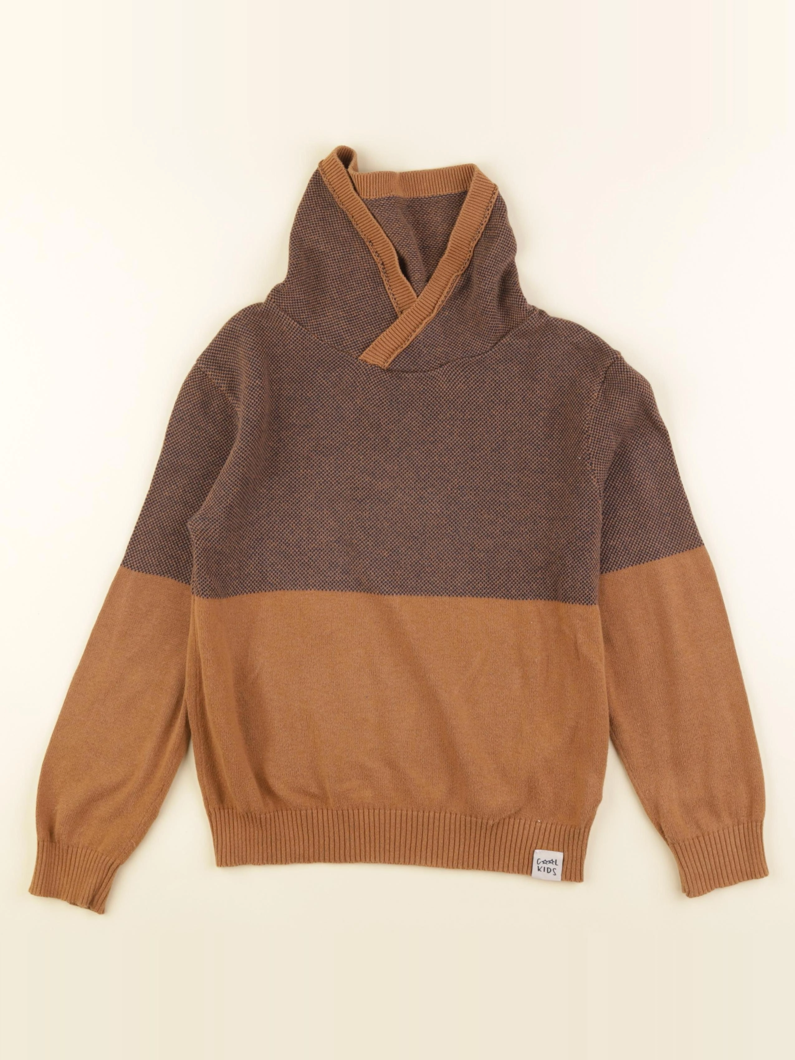 Vertbaudet - pull marron - 8 ans