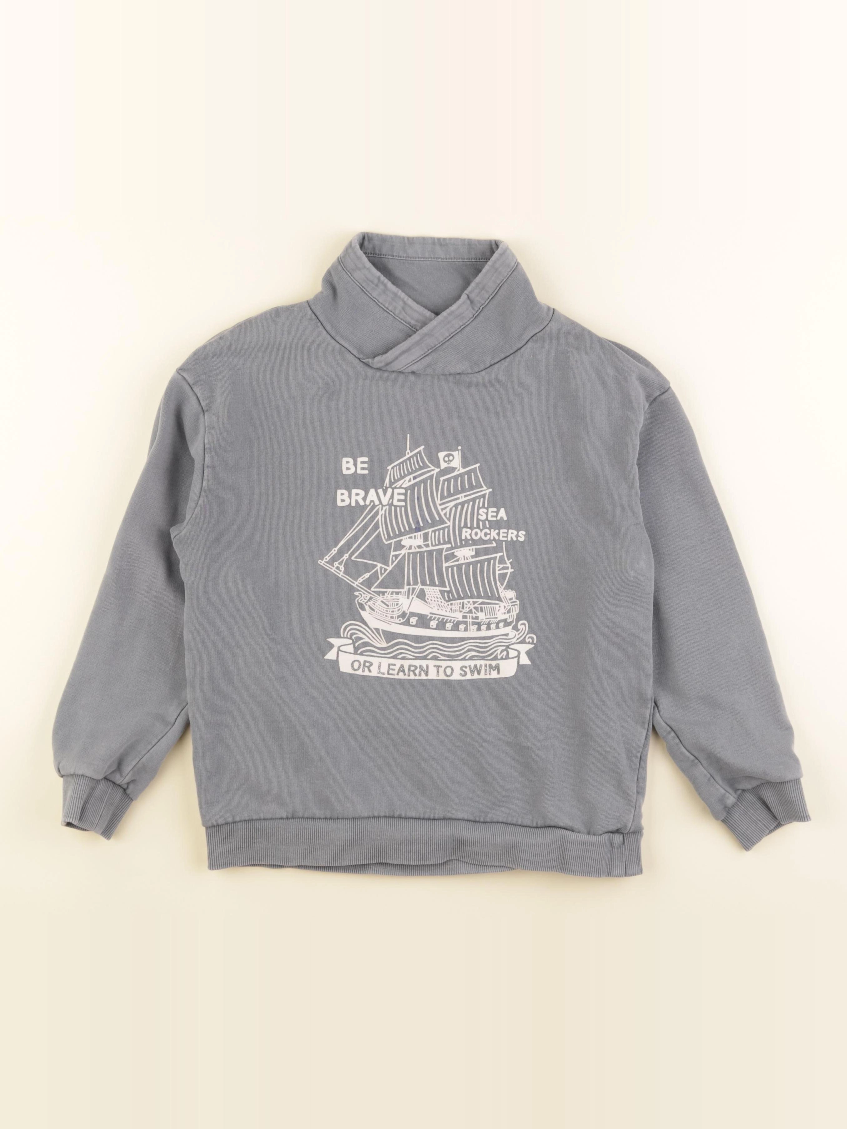 Vertbaudet - sweat bleu - 8 ans