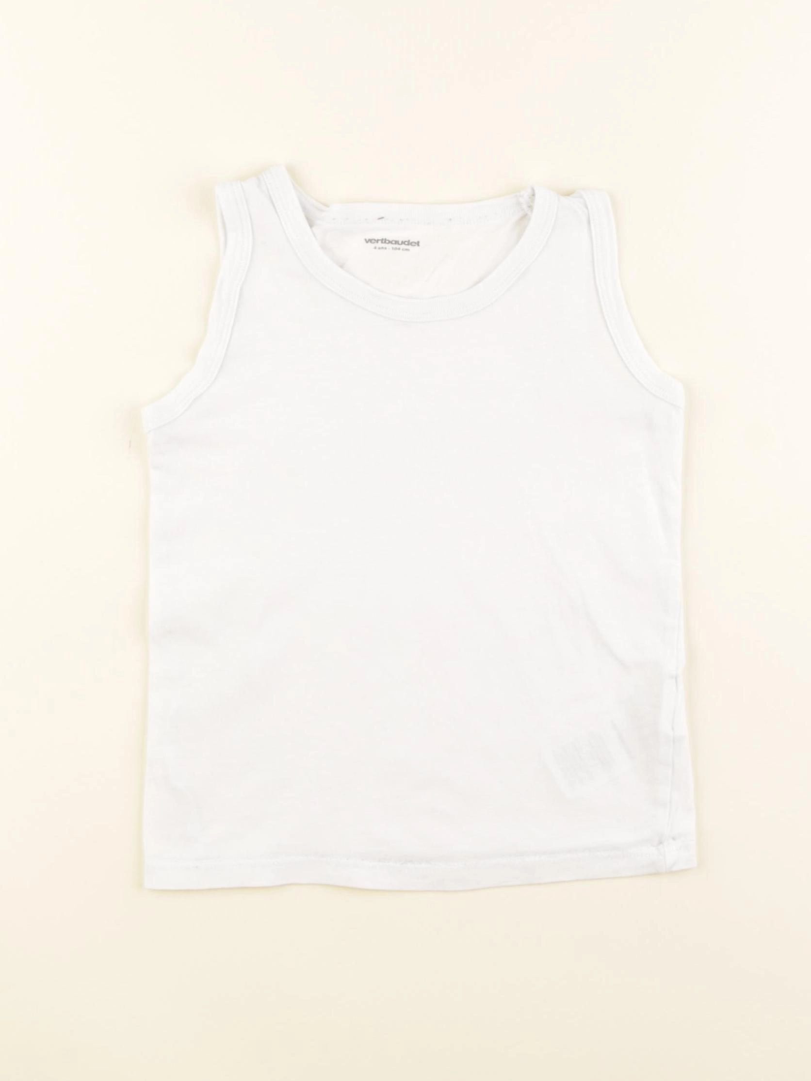 Vertbaudet - débardeur blanc - 4 ans