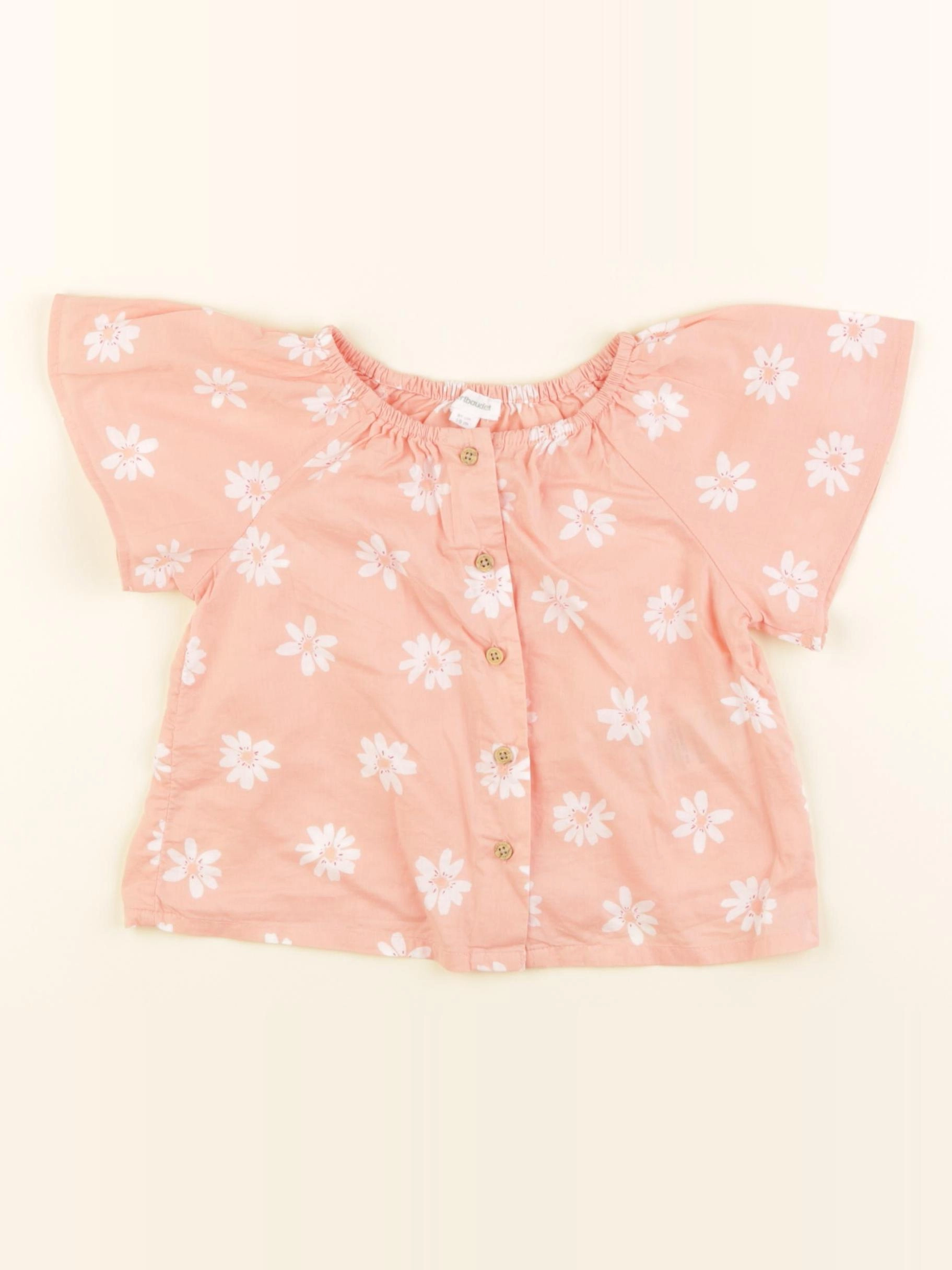 Vertbaudet - blouse rose - 18 mois