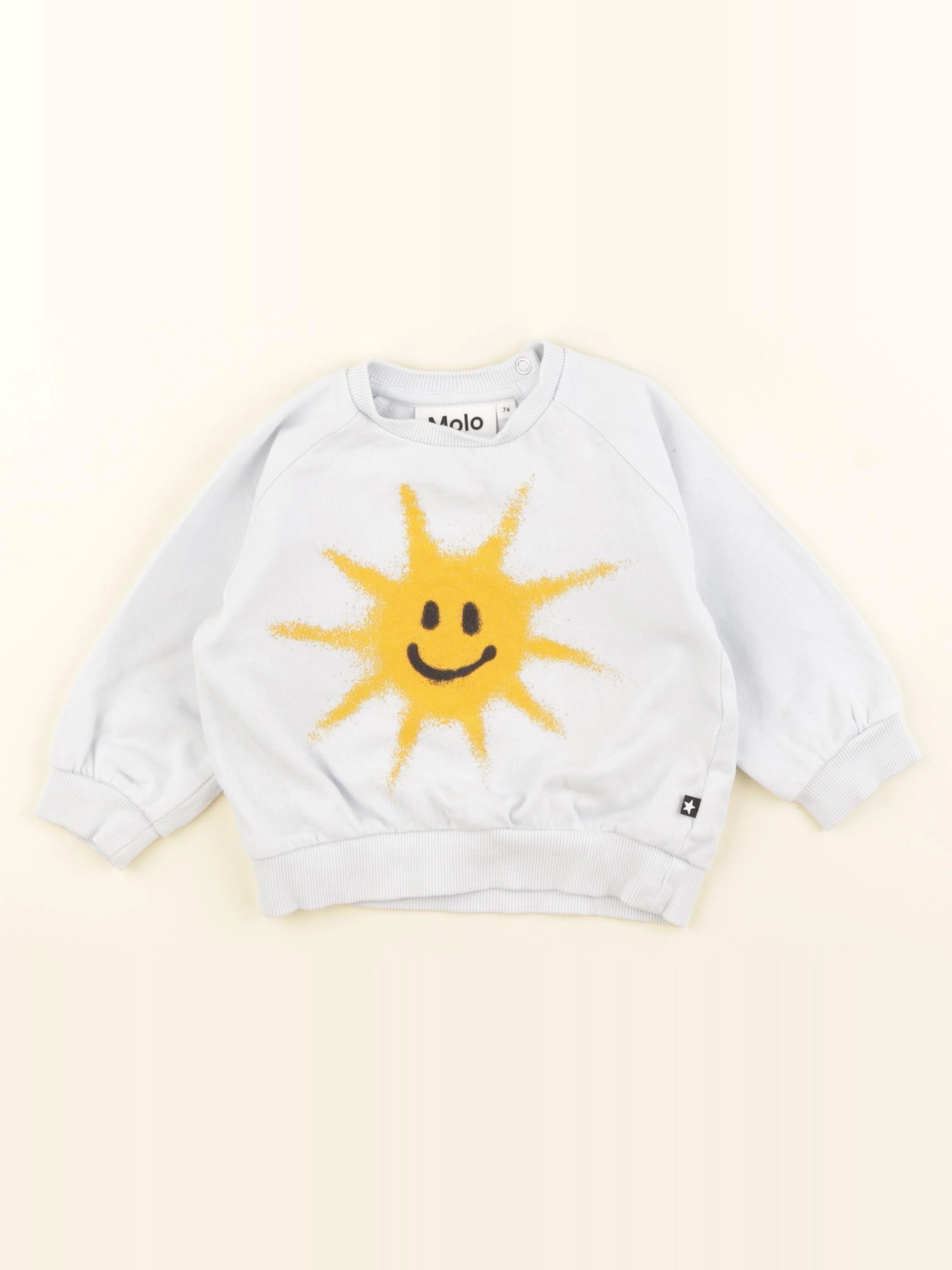 Molo - sweat bleu - 9 mois