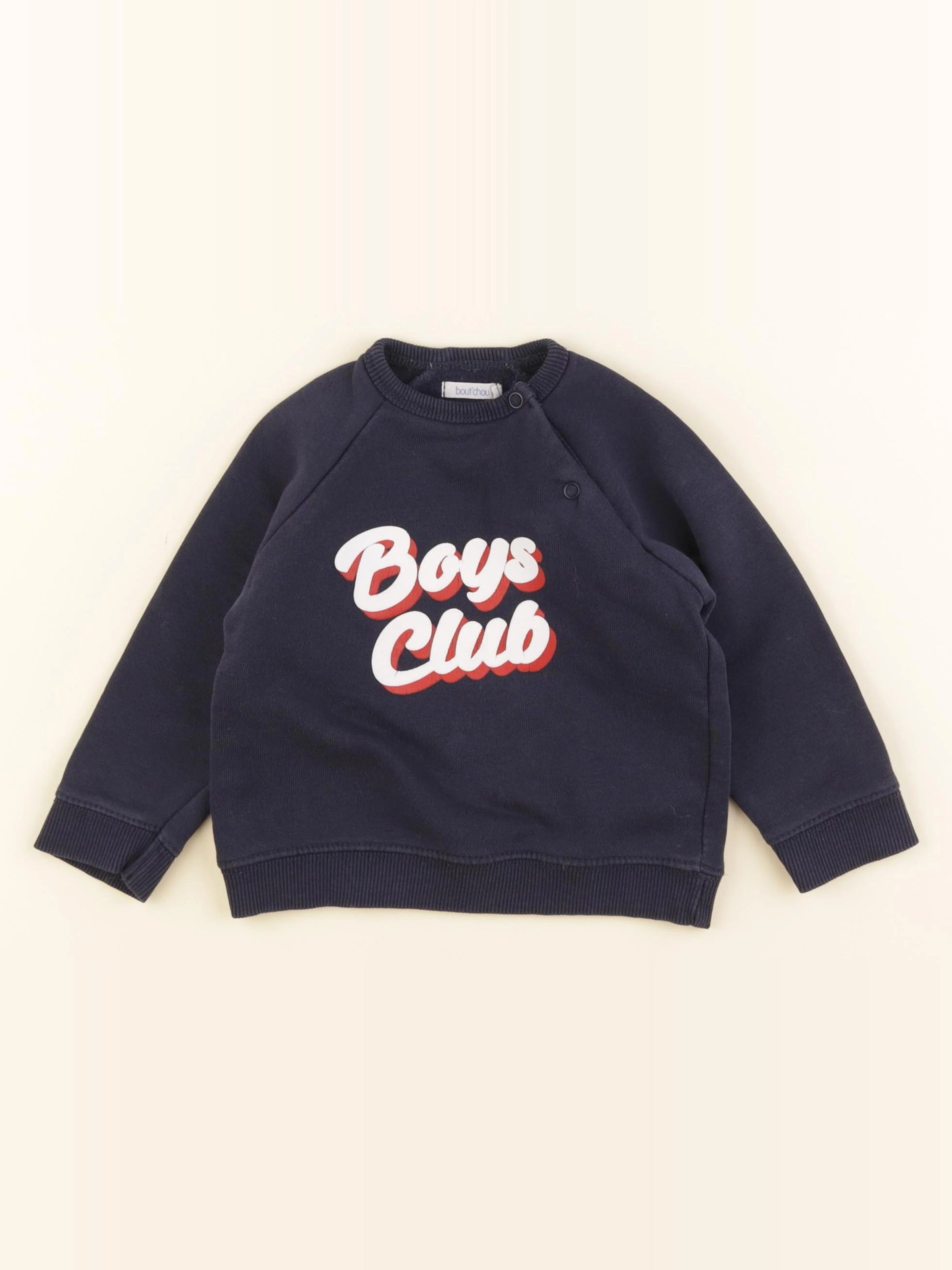 Boutchou - sweat bleu - 12 mois