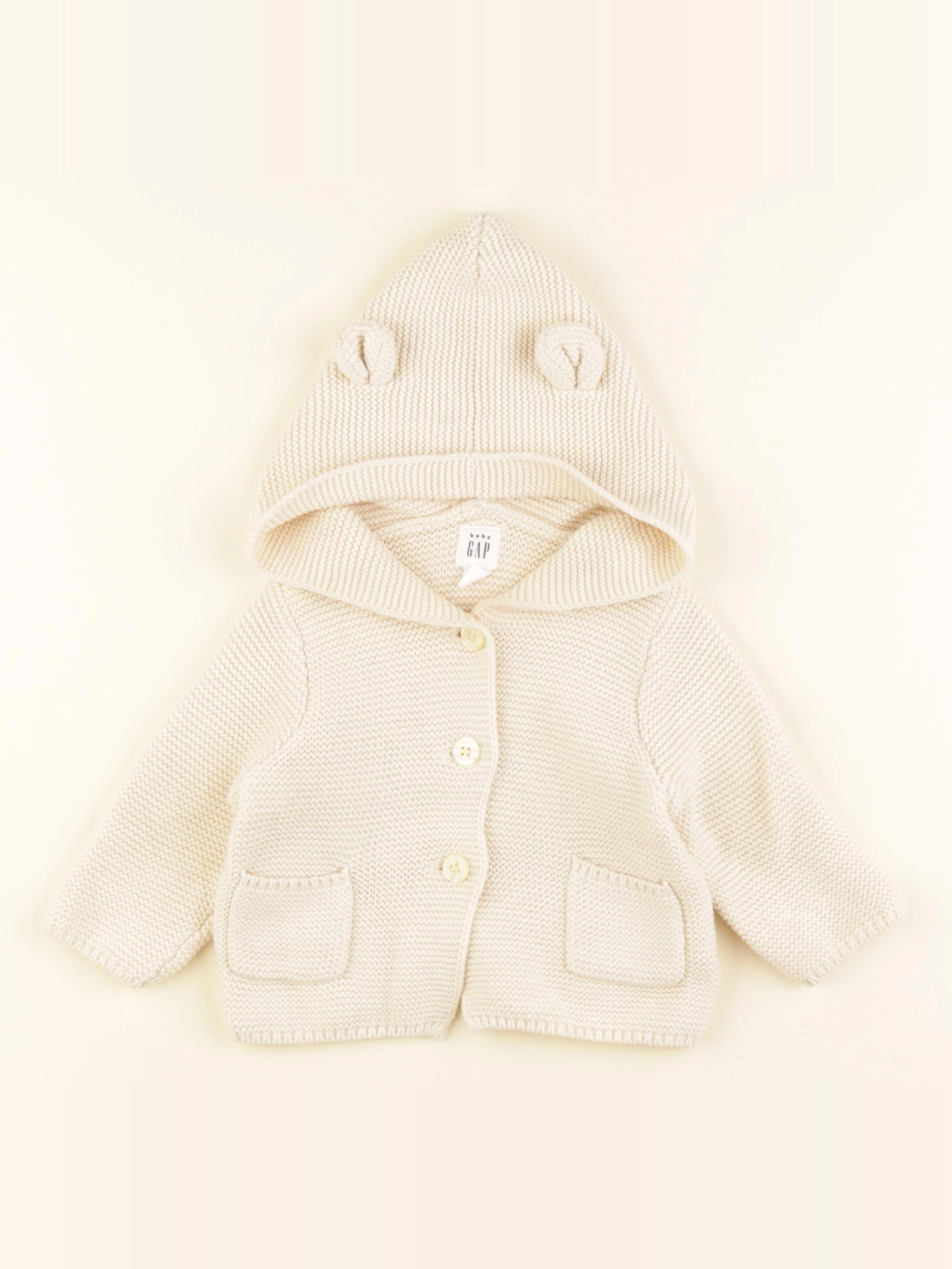GAP - gilet beige - 3/6 mois