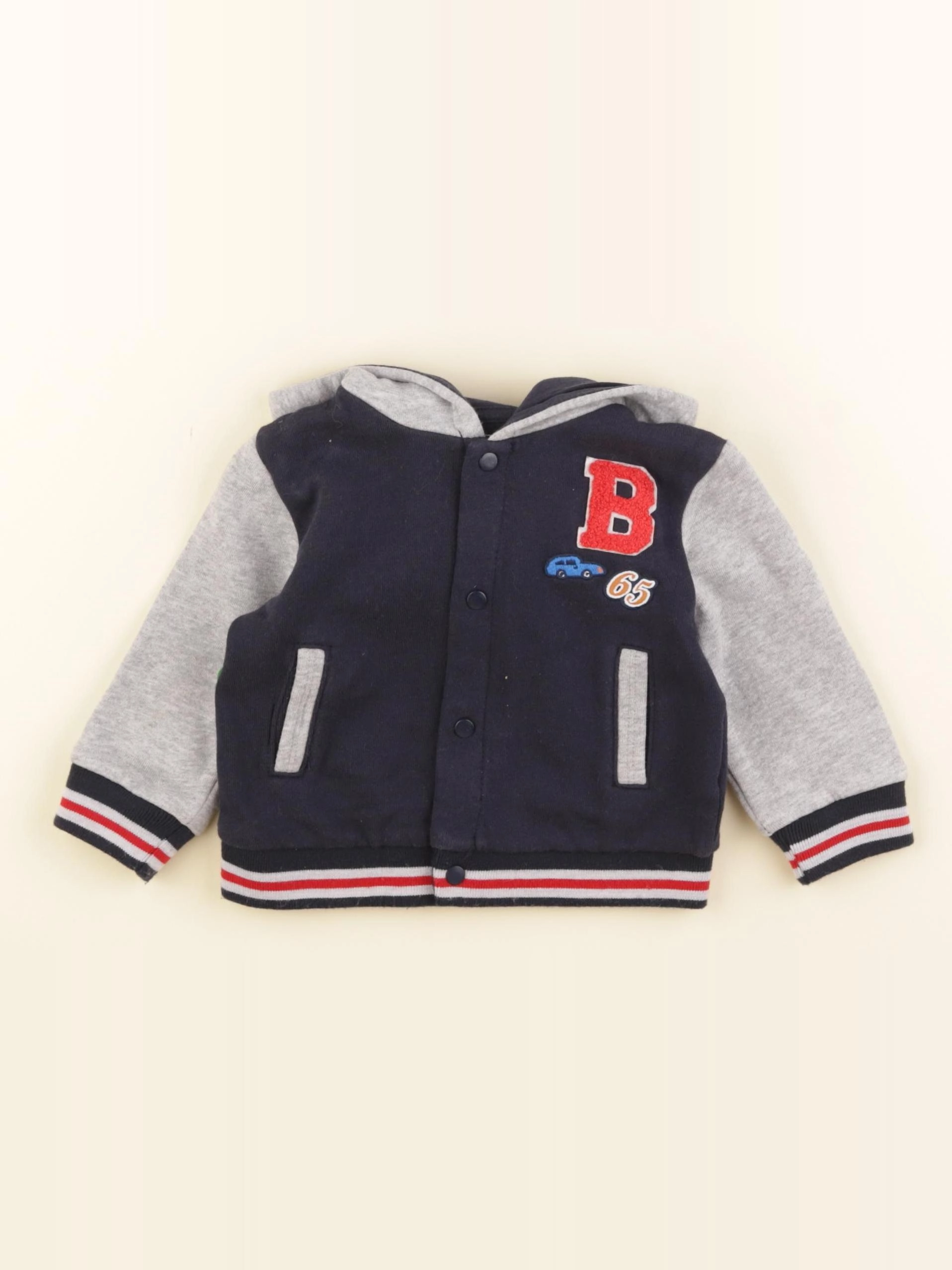 Boutchou - sweat bleu - 9 mois