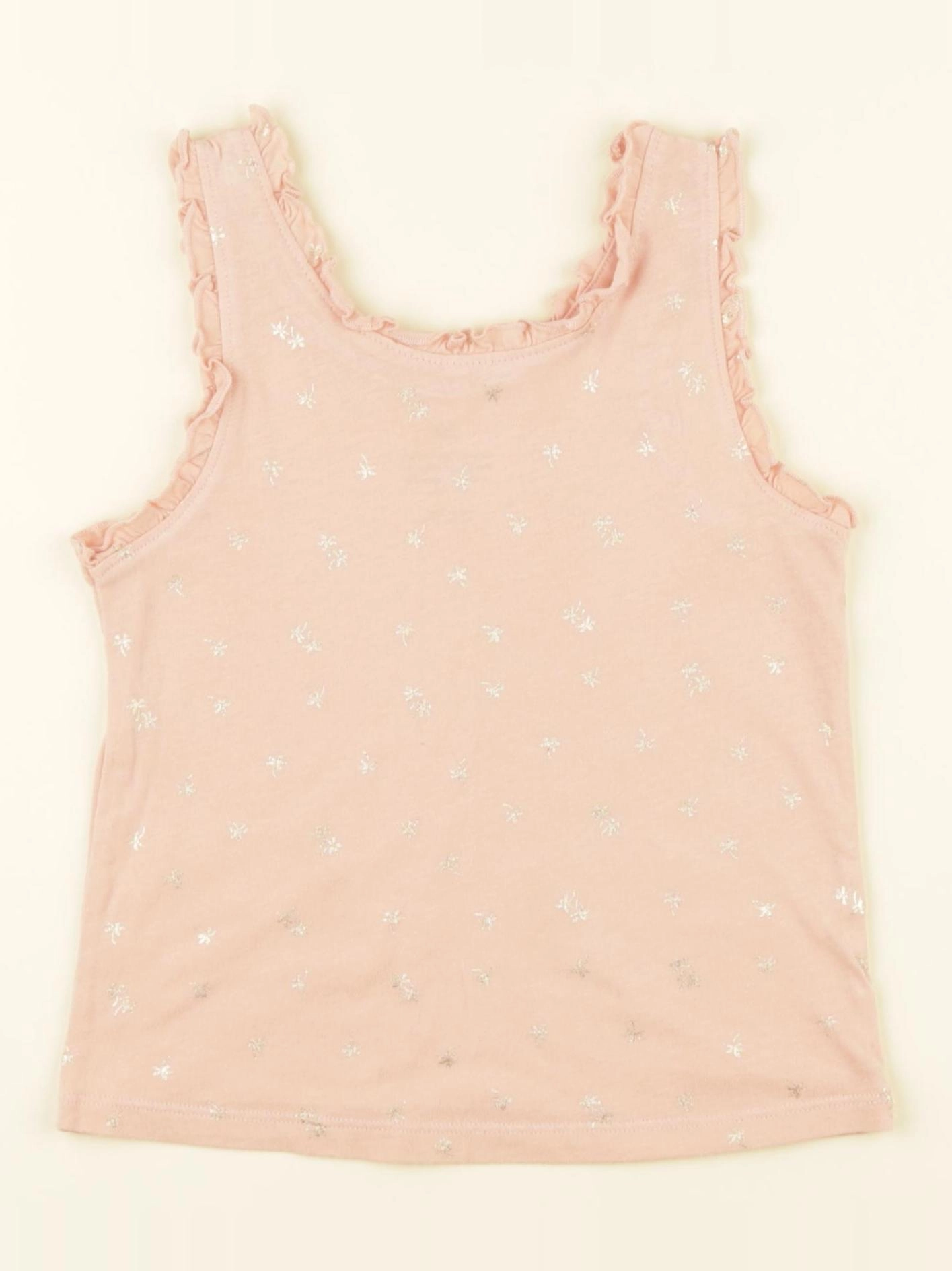 H&M - débardeur rose, or - 2/4 ans