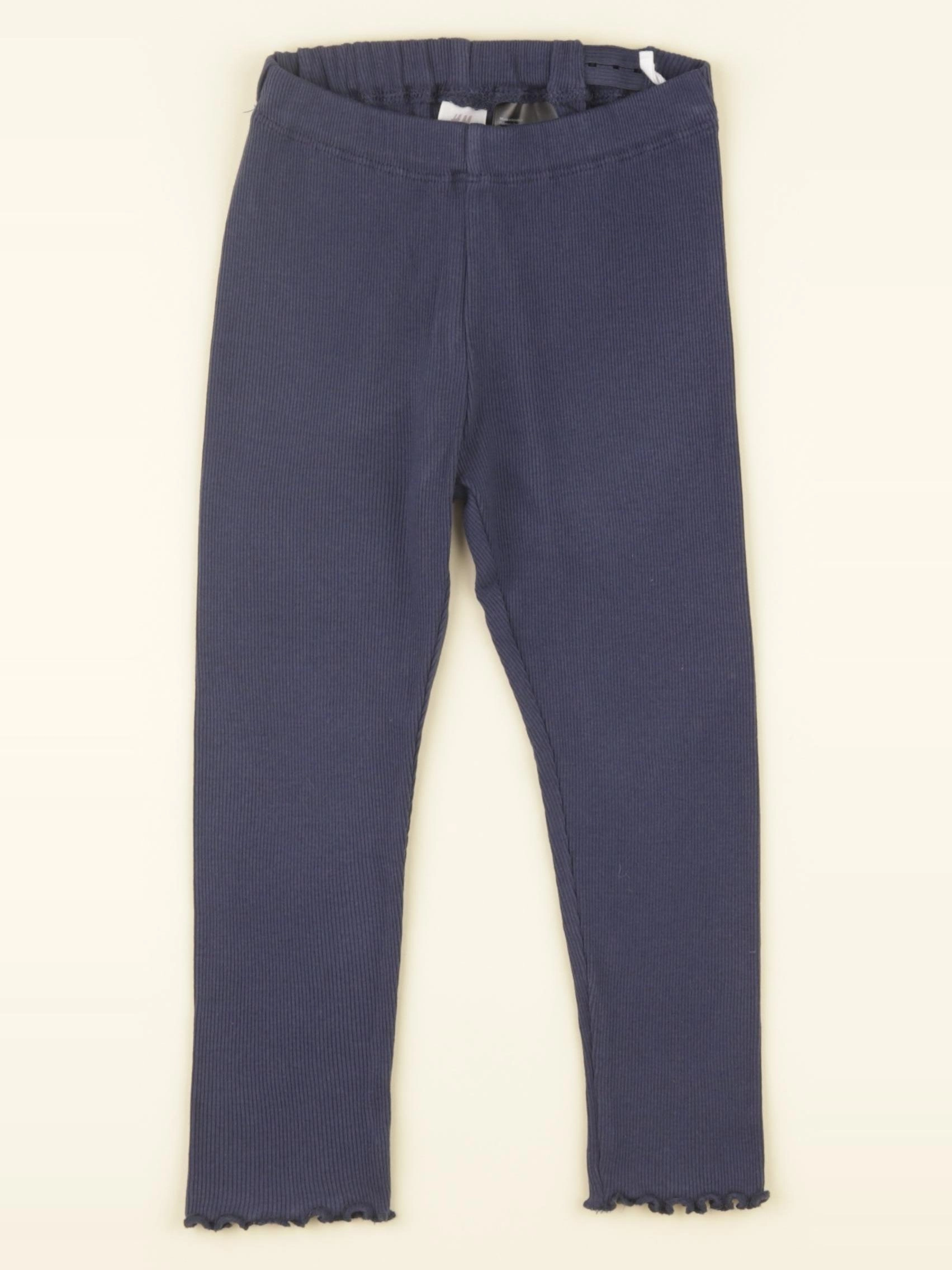 H&M - legging bleu - 3/4 ans