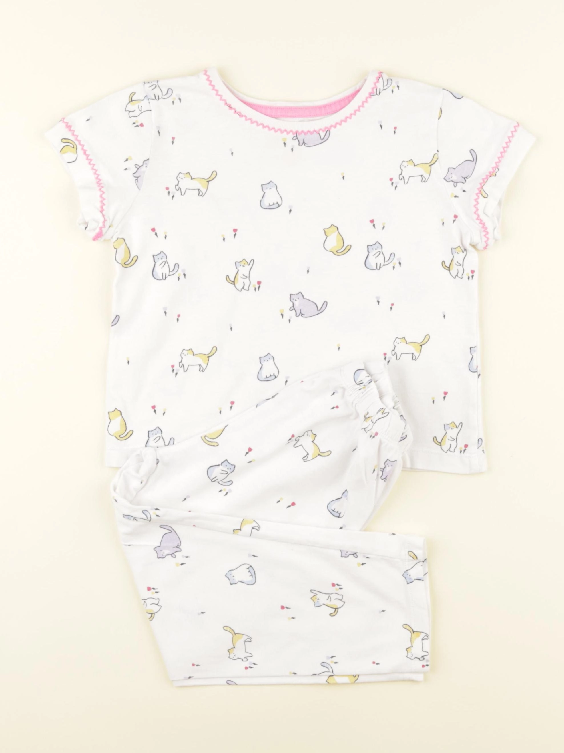 Monoprix - pyjama coton multicolore - 3 ans