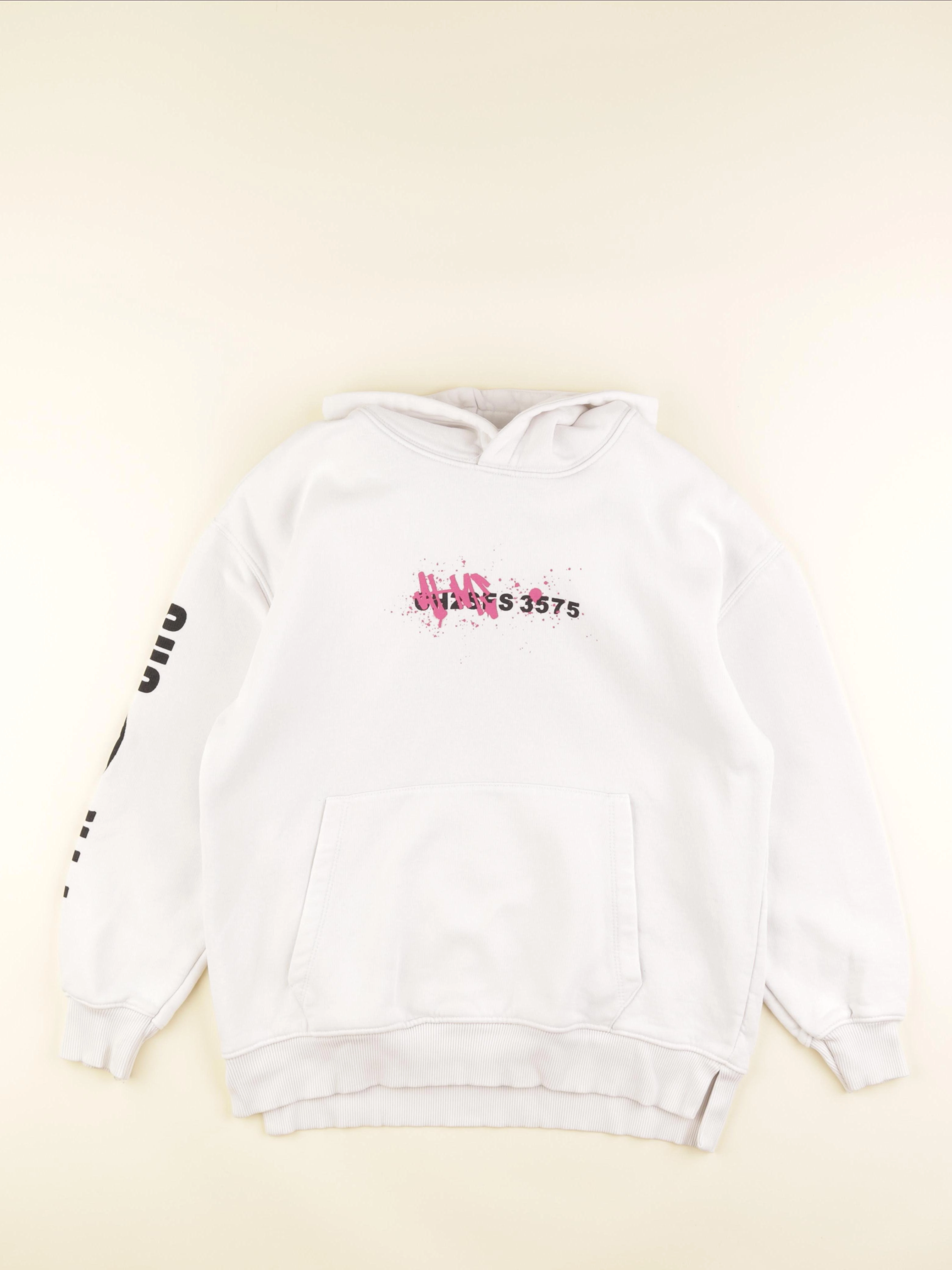 Zara - sweat imprimé au dos blanc - 11/12 ans