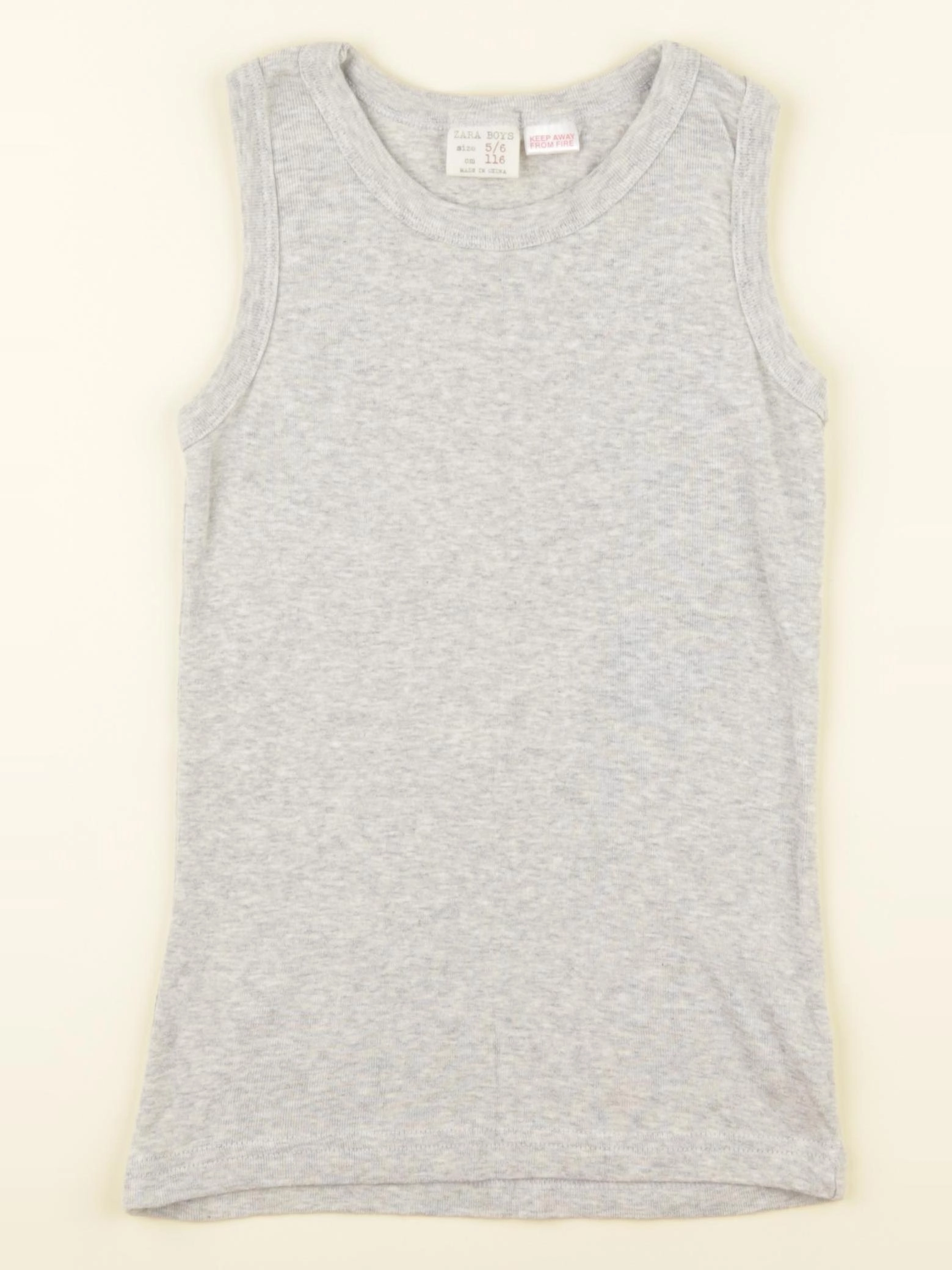Zara - débardeur gris - 5/6 ans