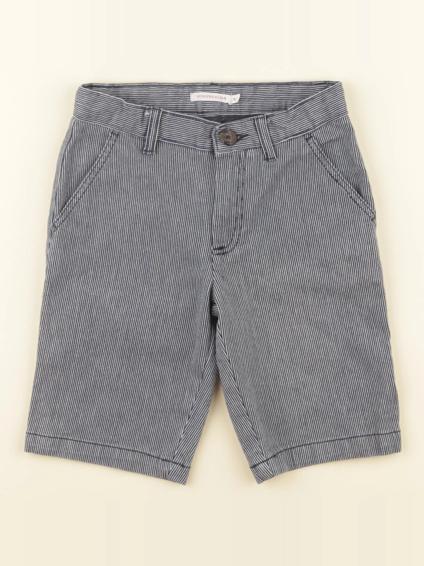 Monoprix - short bleu - 8 ans