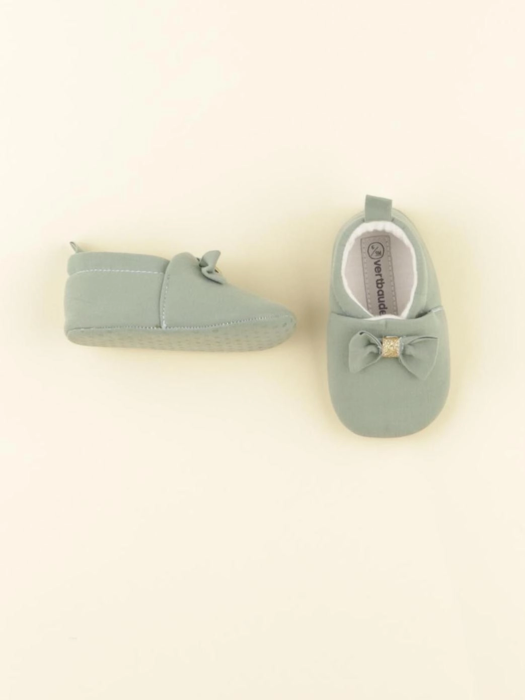 Vertbaudet - chaussons vert - pointure 18