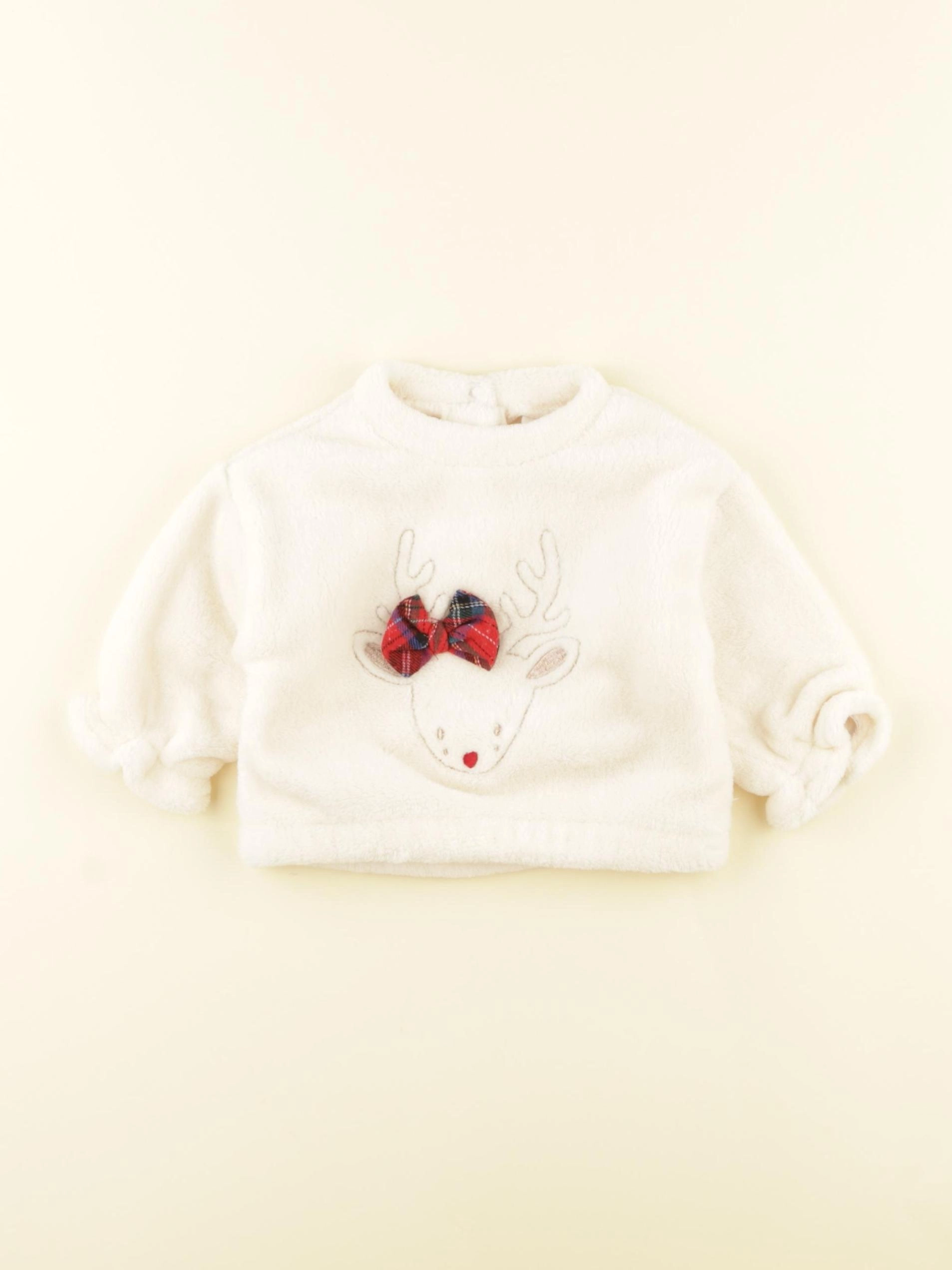 Vertbaudet - polaire blanc - 3 mois