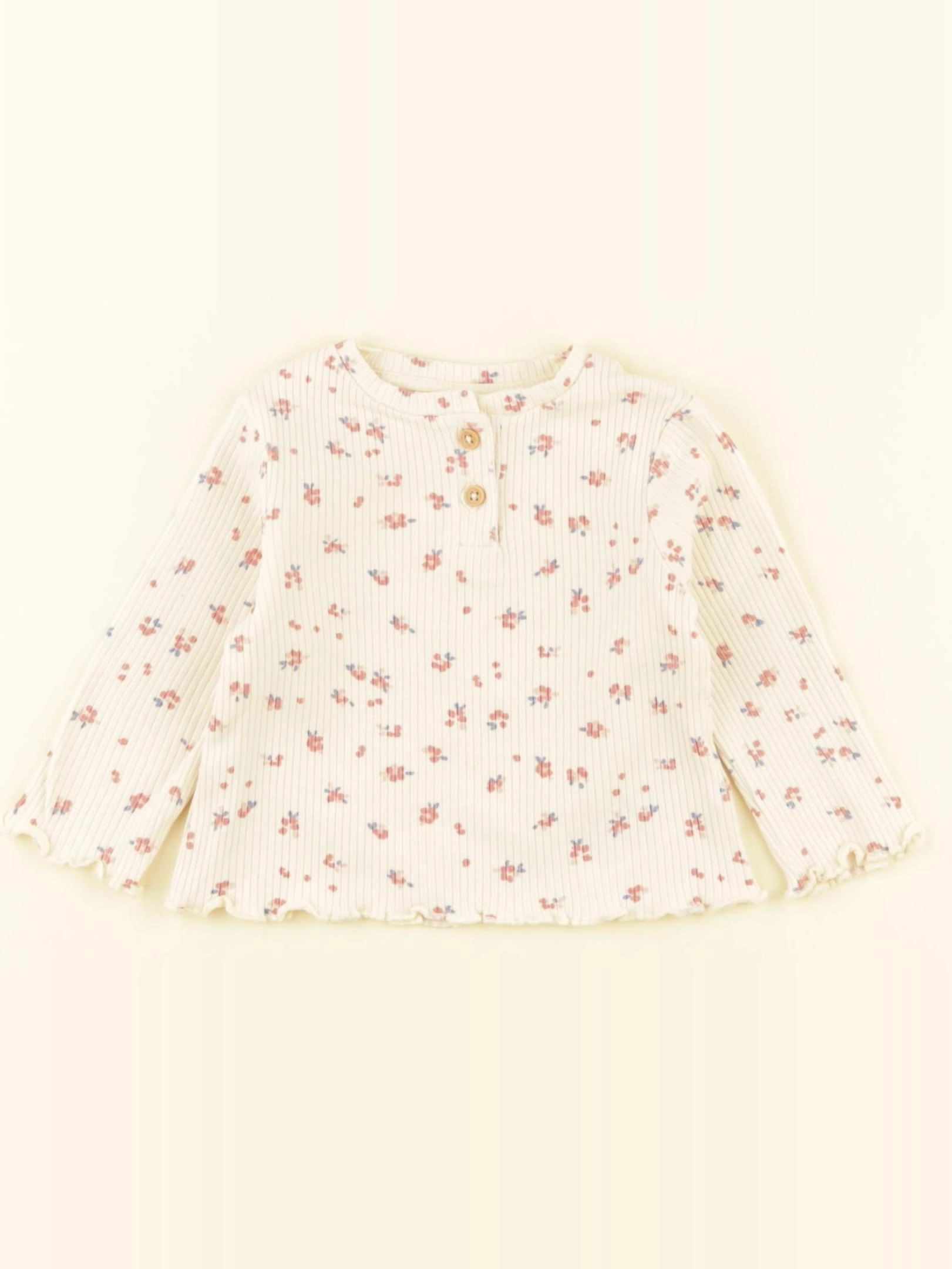 Vertbaudet - tee-shirt beige - 6 mois