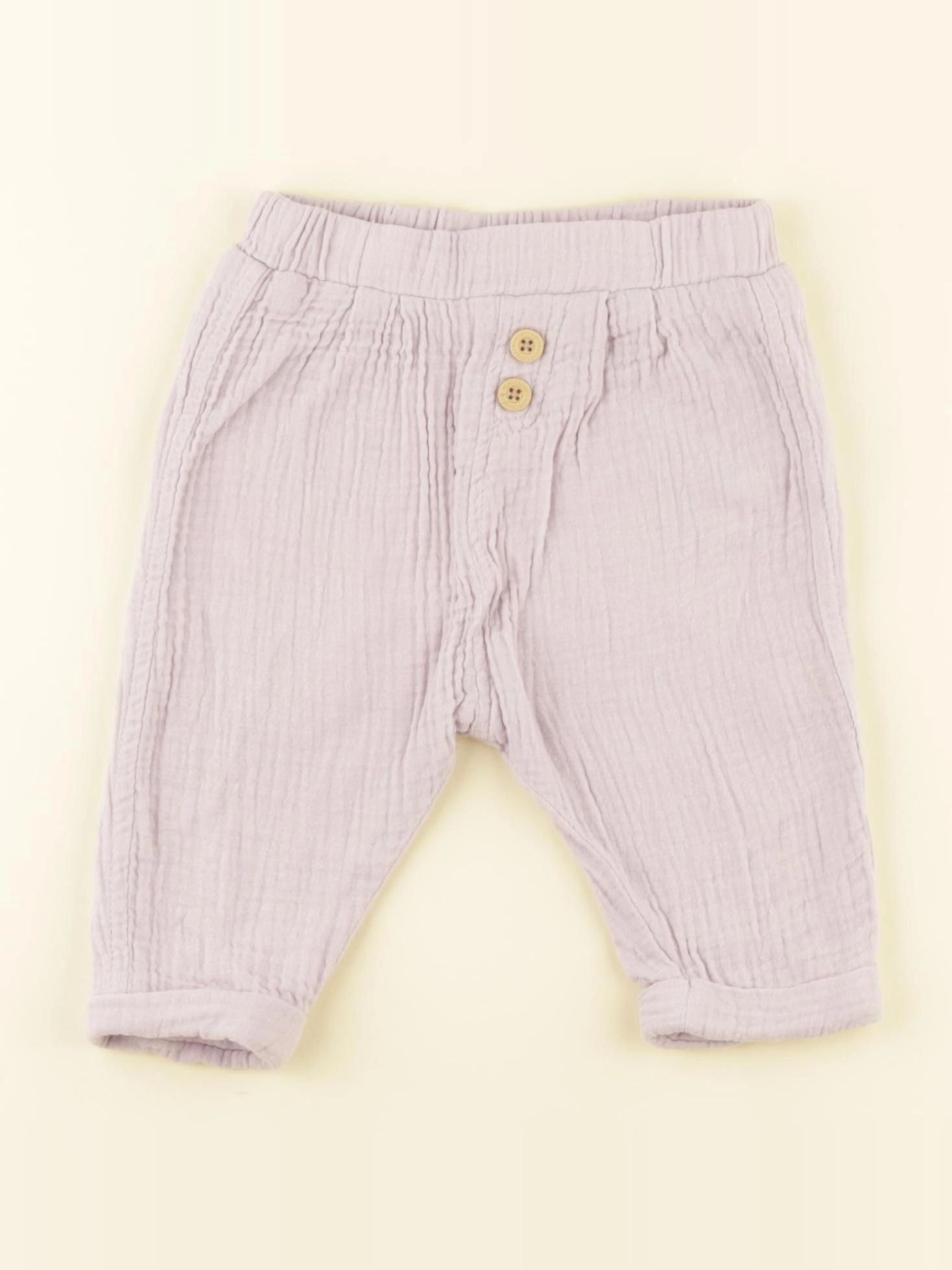 Vertbaudet - pantalon violet - 9 mois