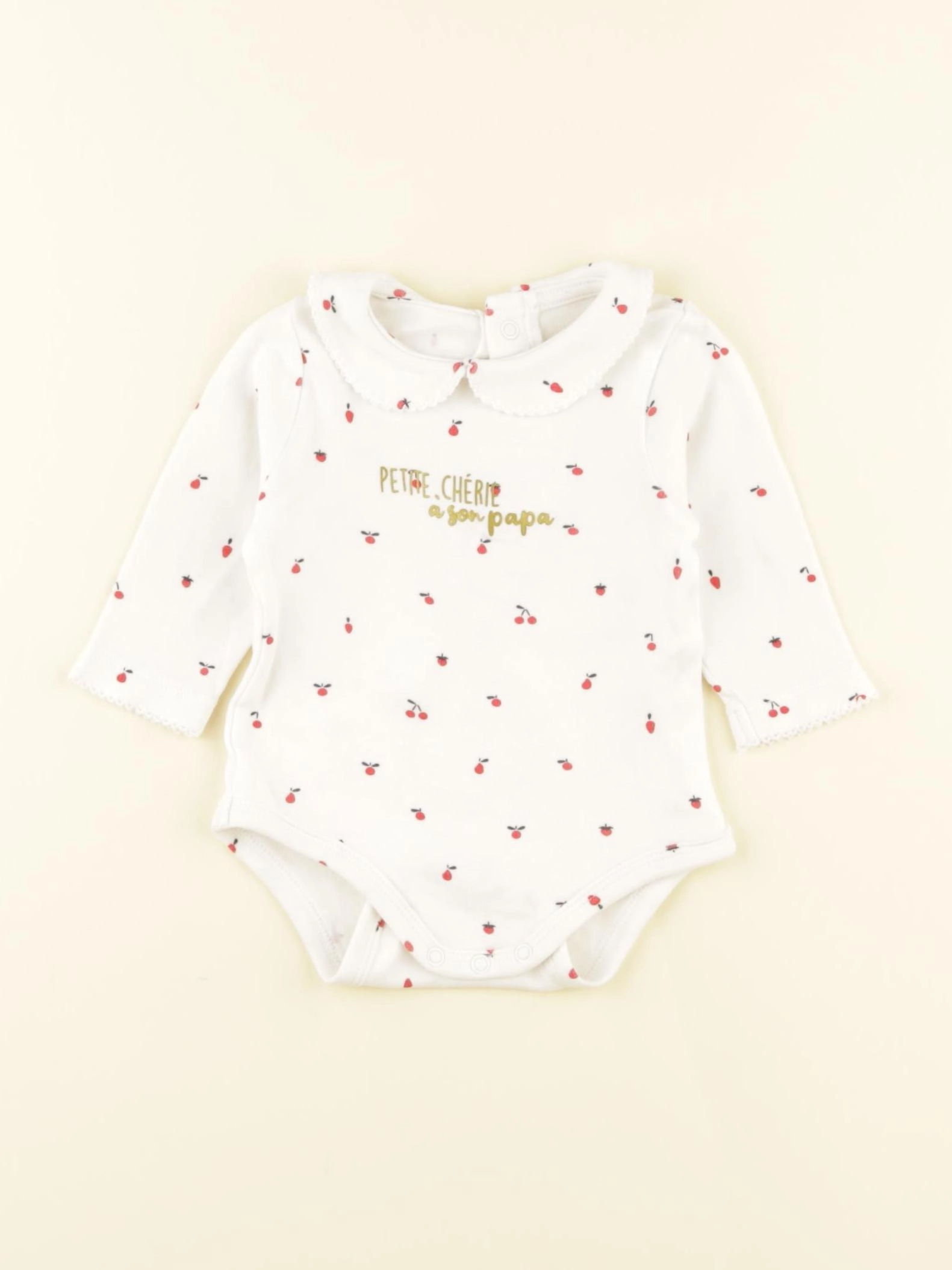 Vertbaudet - body à col blanc - 3 mois