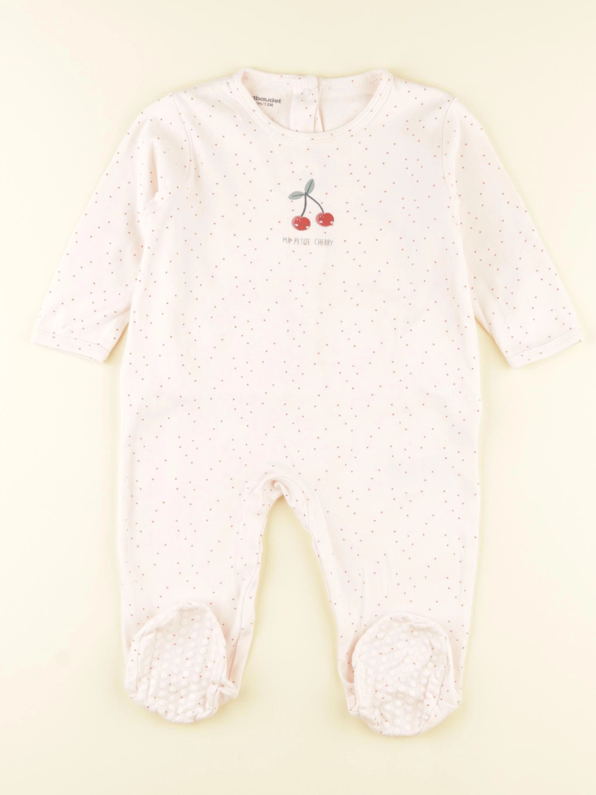 Vertbaudet - pyjama coton rose - 12 mois