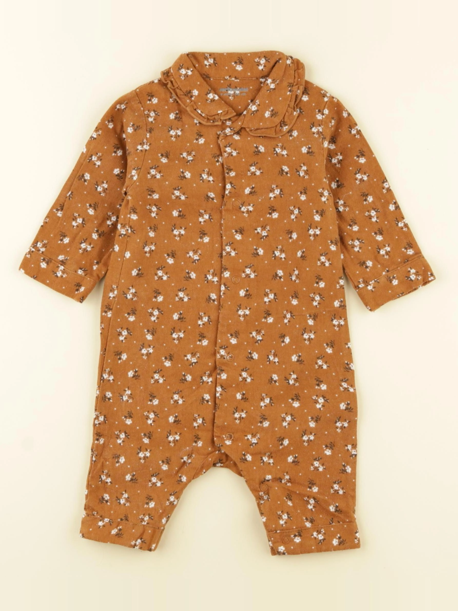 Vertbaudet - combinaison marron - 6 mois