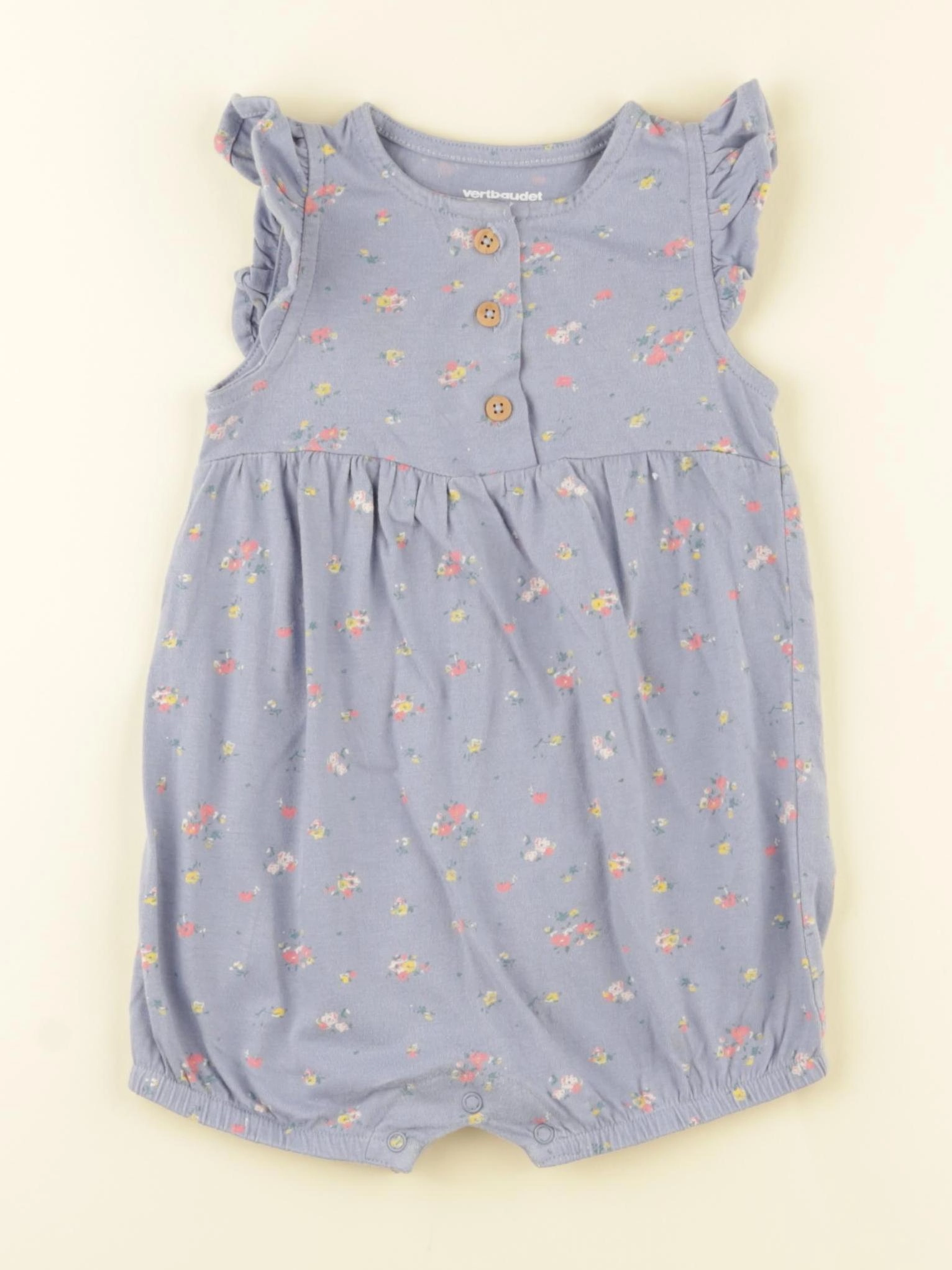 Vertbaudet - combinaison bleu - 12 mois