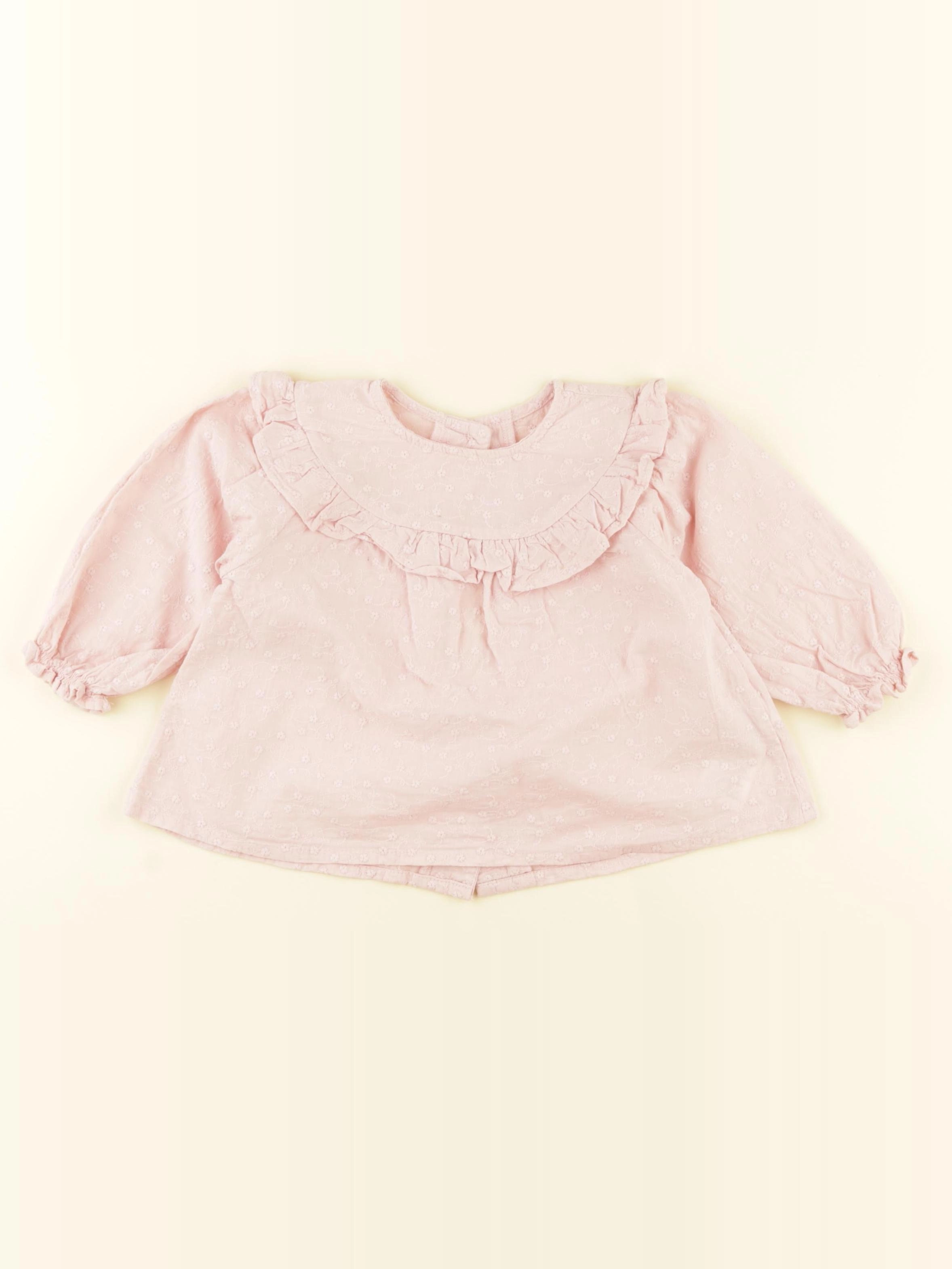 Vertbaudet - blouse rose - 12 mois