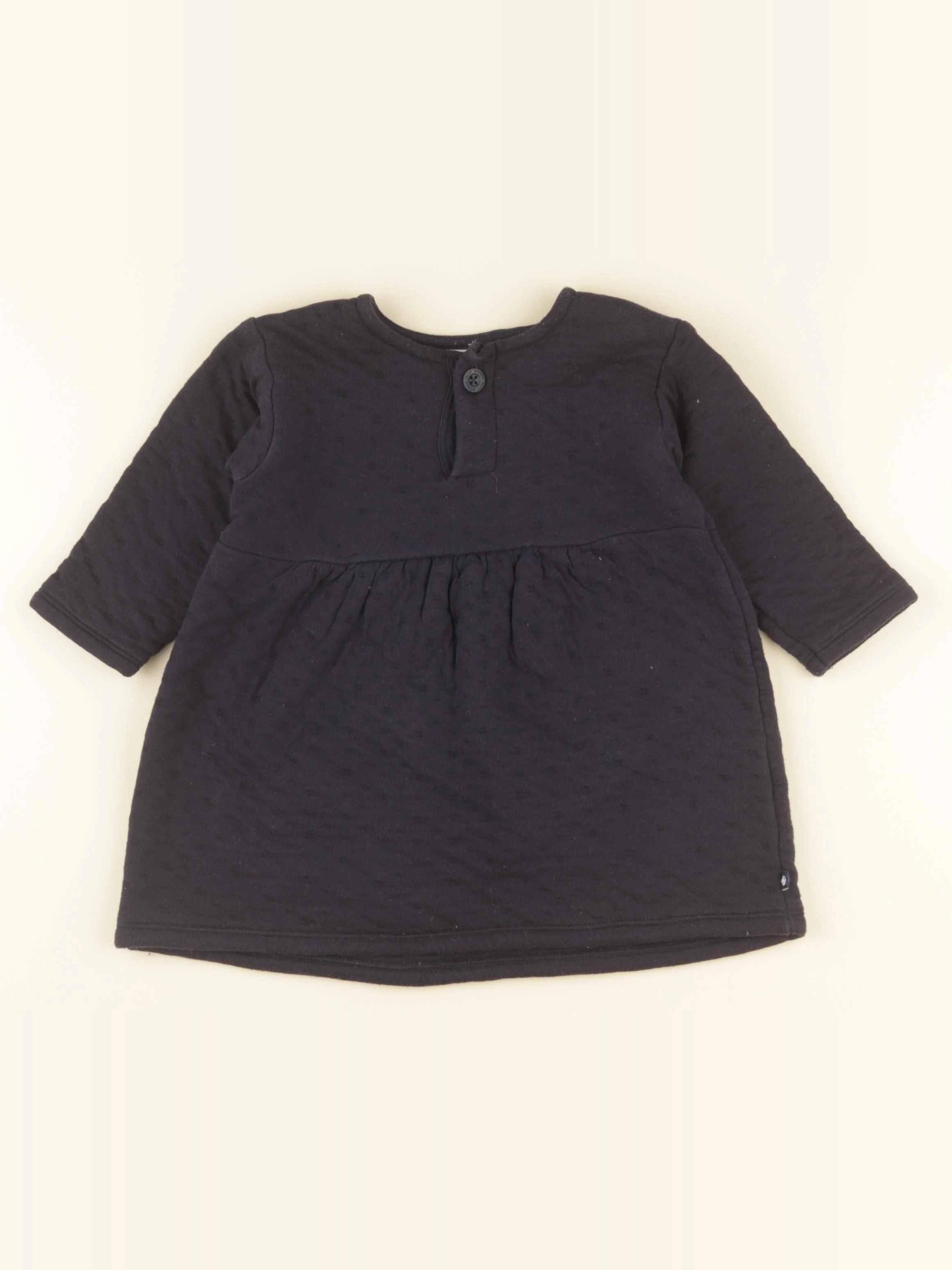 Petit Bateau - robe bleu - 18 mois