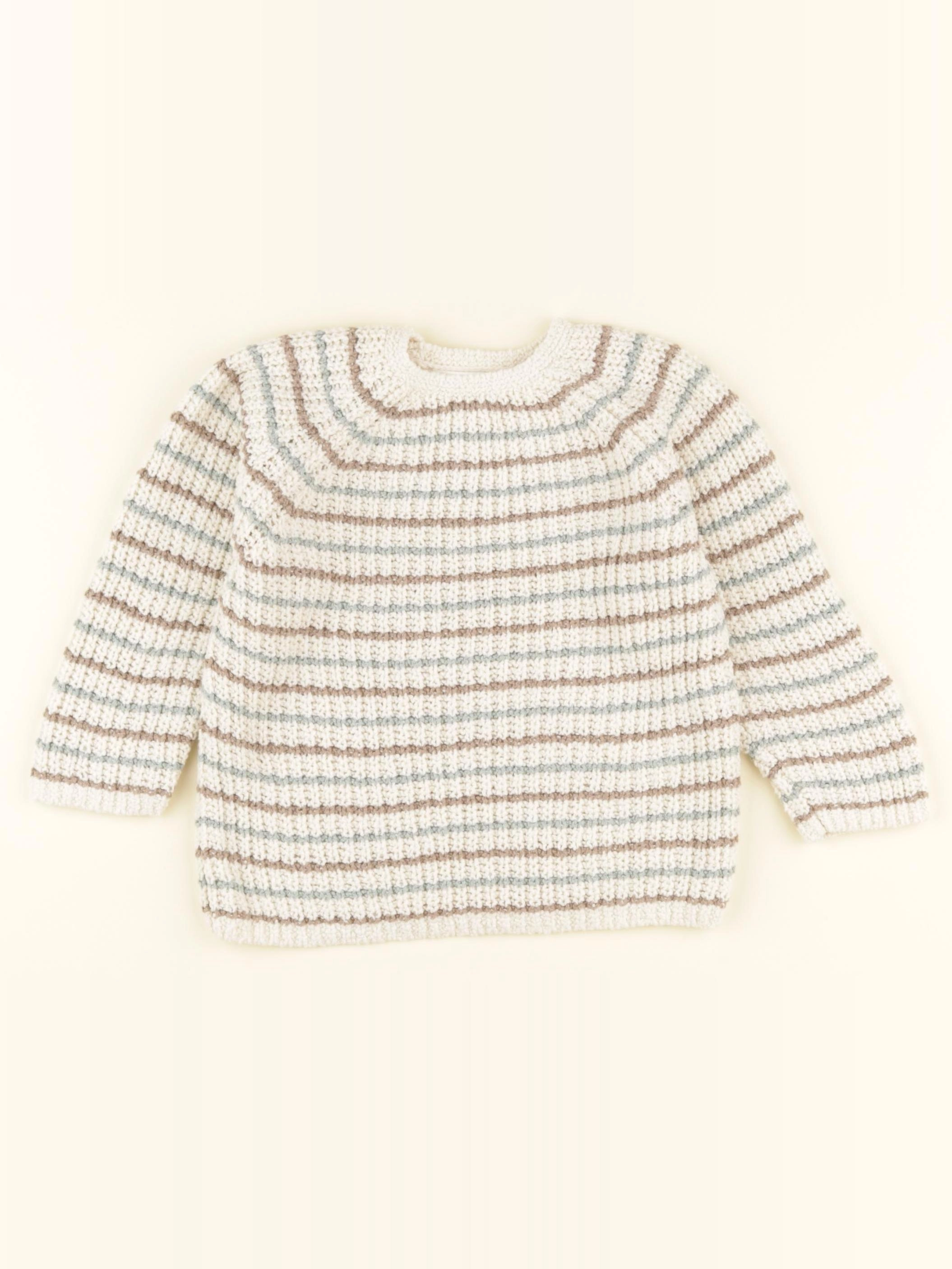 Zara - pull beige, marron - 9/12 mois