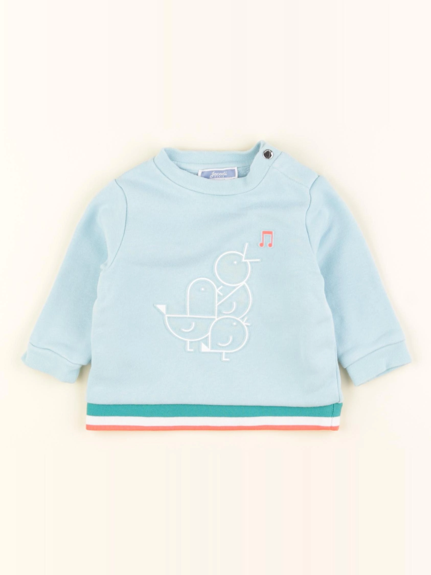 Jacadi - sweat bleu - 6 mois