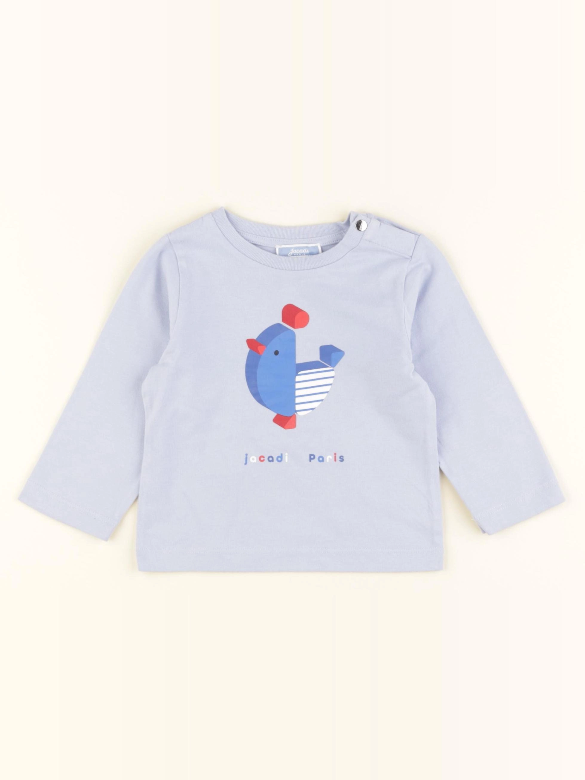 Jacadi - tee-shirt bleu - 12 mois