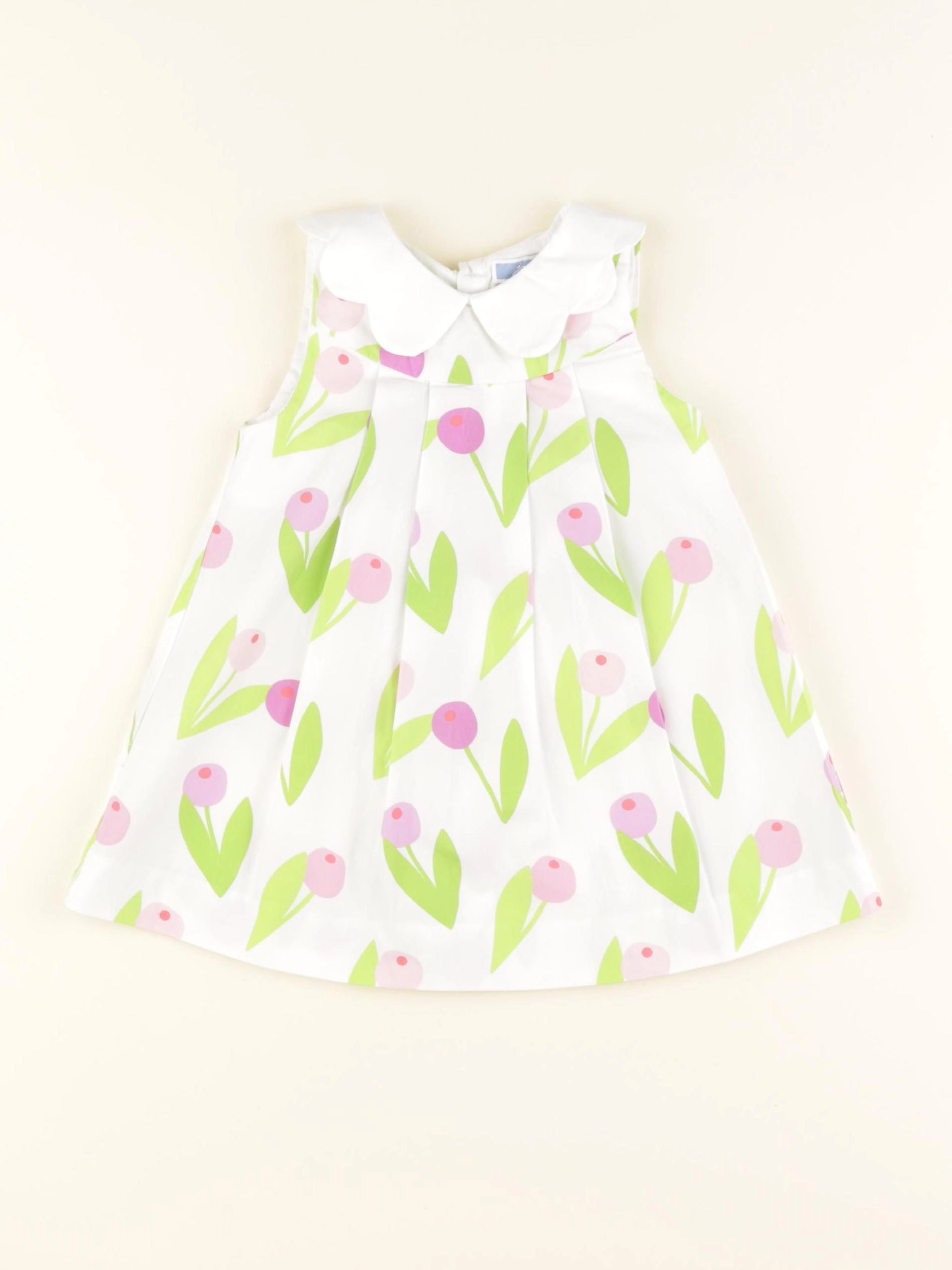 Jacadi - robe blanc, vert - 12 mois