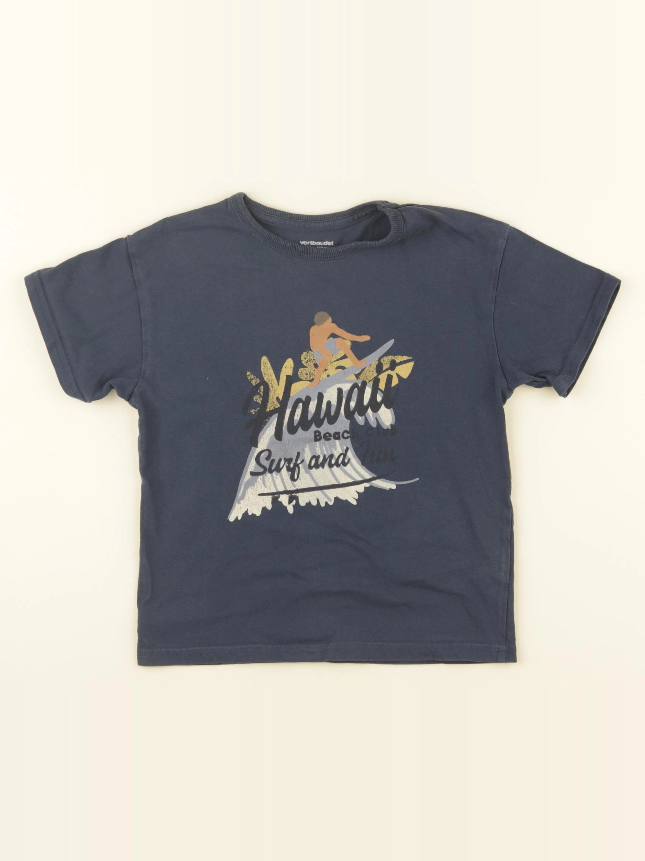 Vertbaudet - tee-shirt bleu - 5 ans
