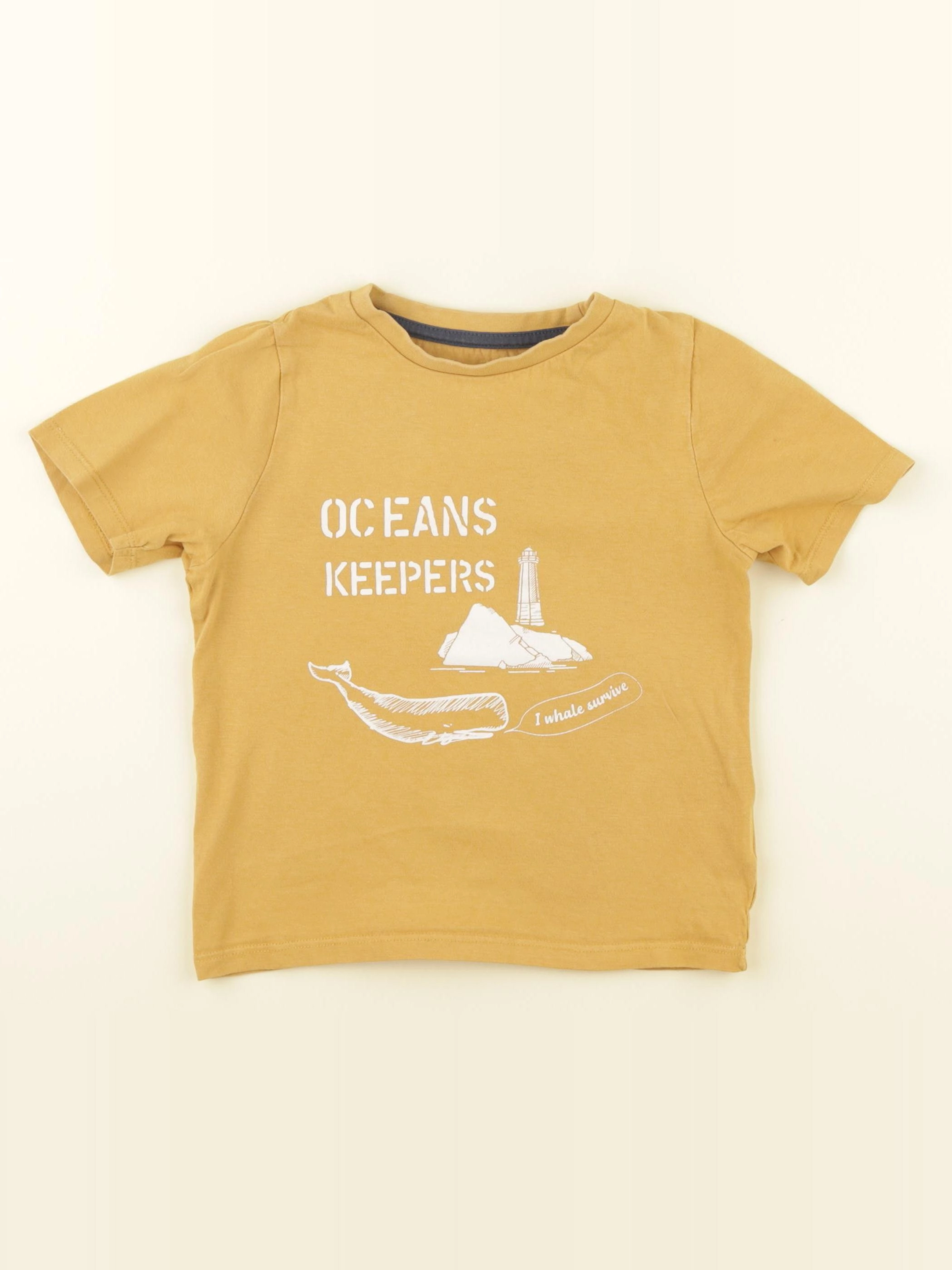 Vertbaudet - tee-shirt jaune - 5 ans
