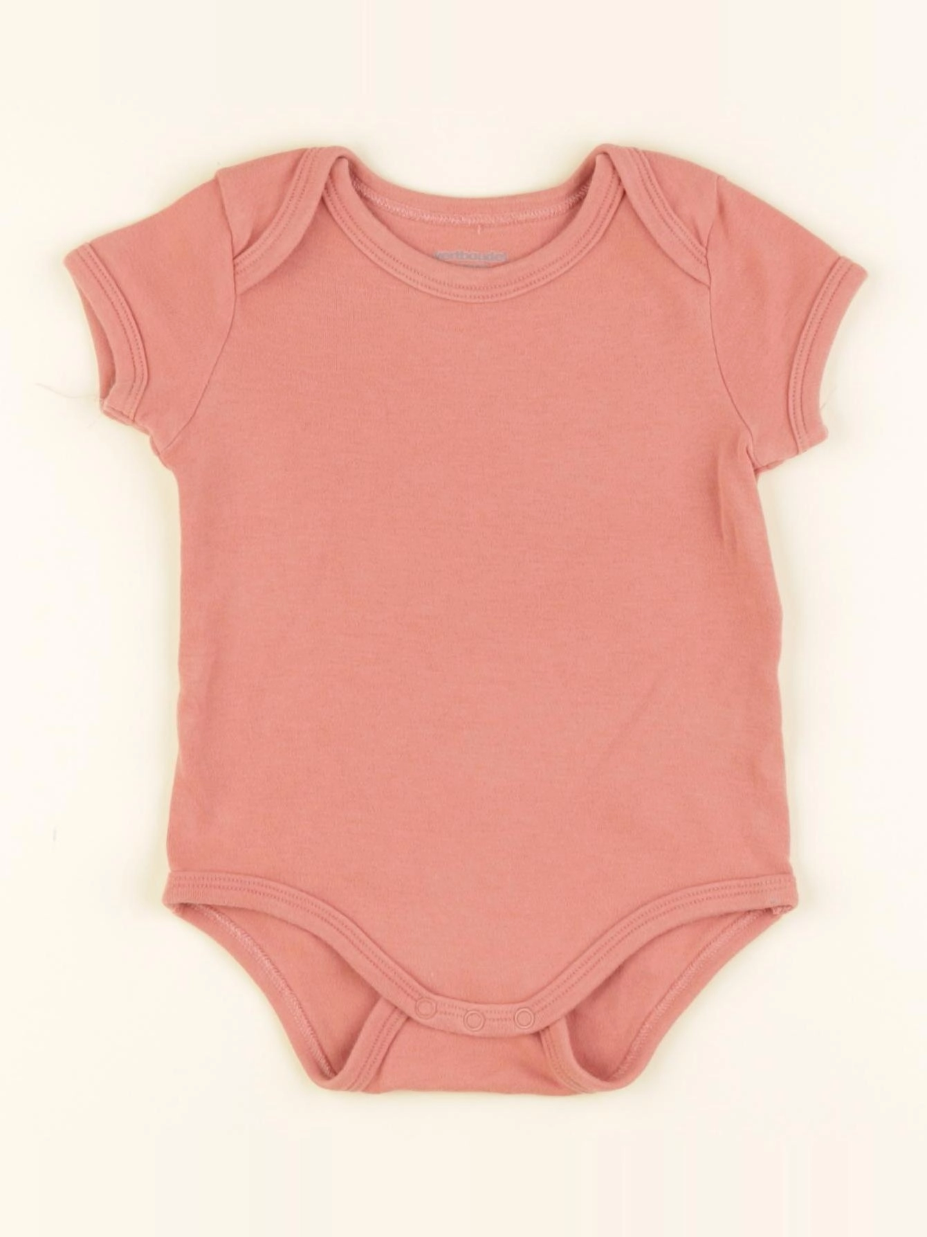 Vertbaudet - body rose - 12 mois