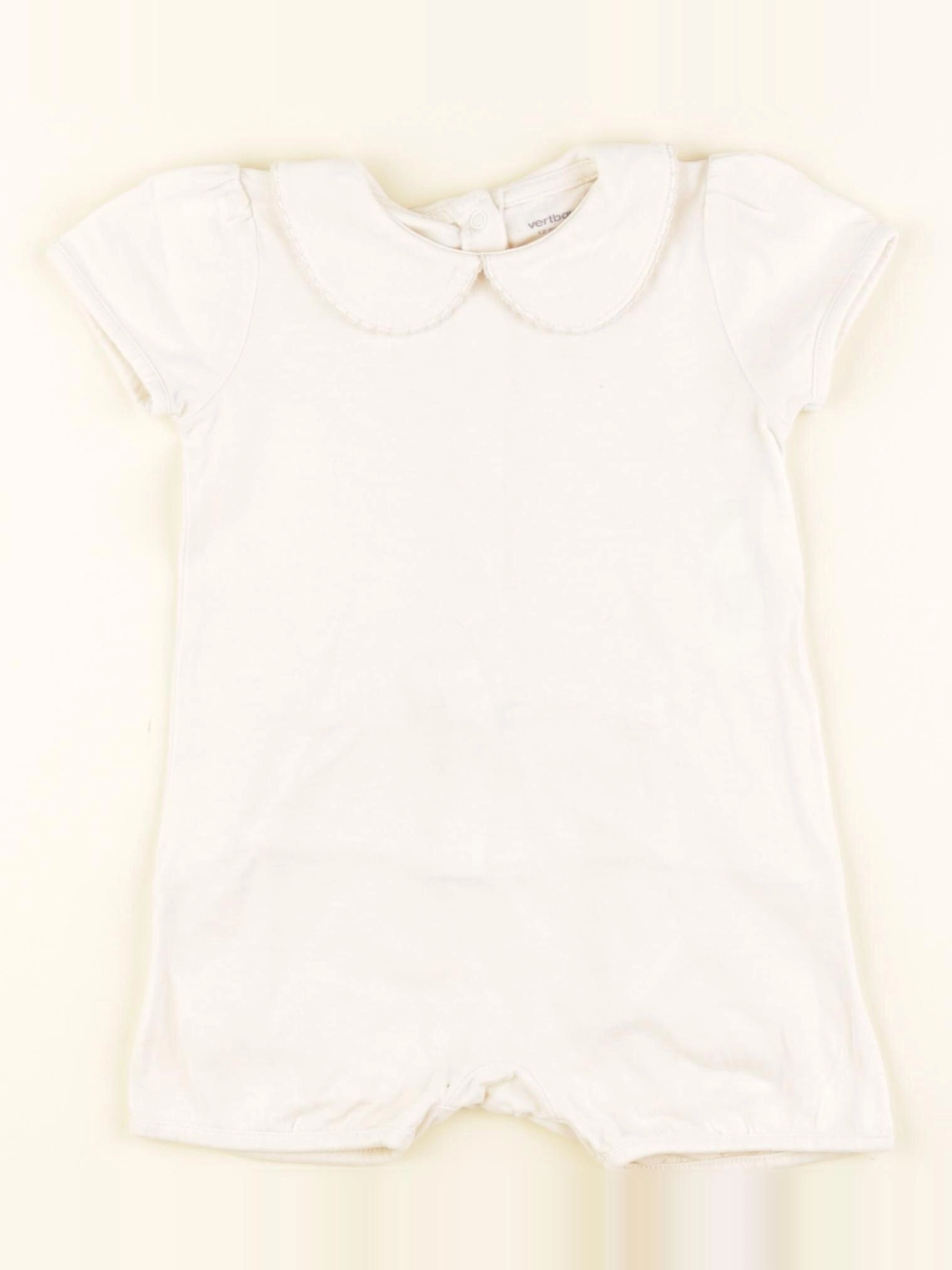 Vertbaudet - pyjama coton beige - 12 mois