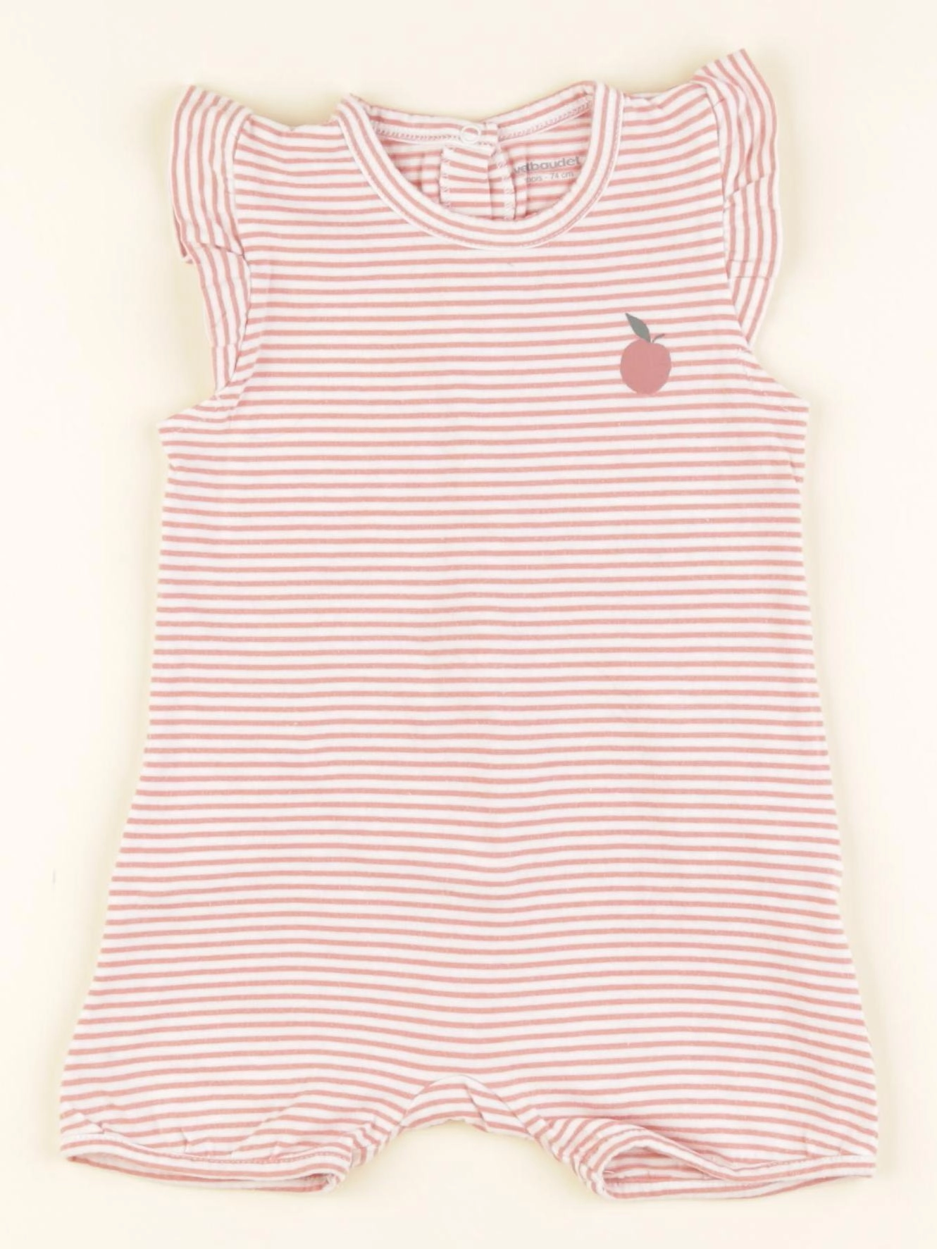 Vertbaudet - pyjama coton rose - 12 mois