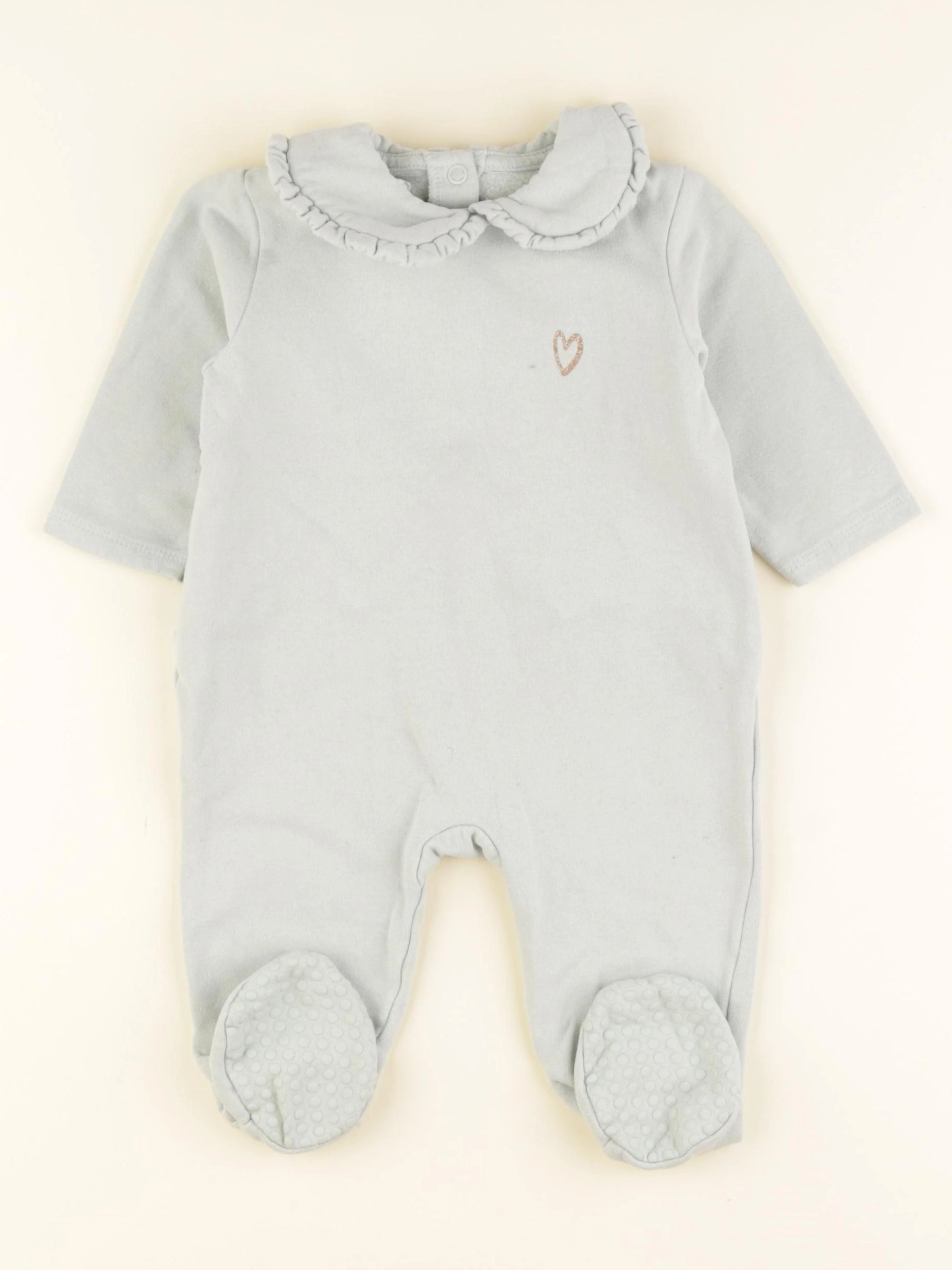 Vertbaudet - pyjama coton vert - 12 mois